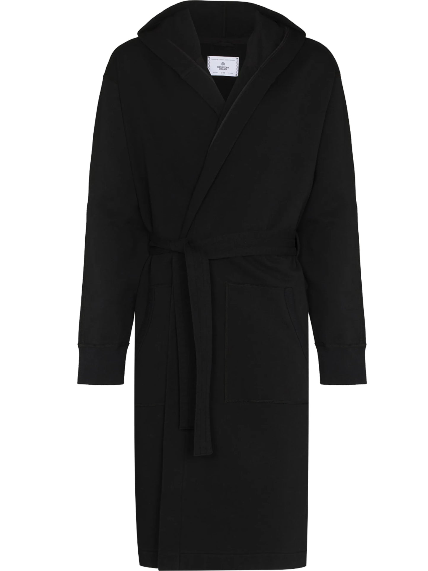 hooded cotton bathrobe