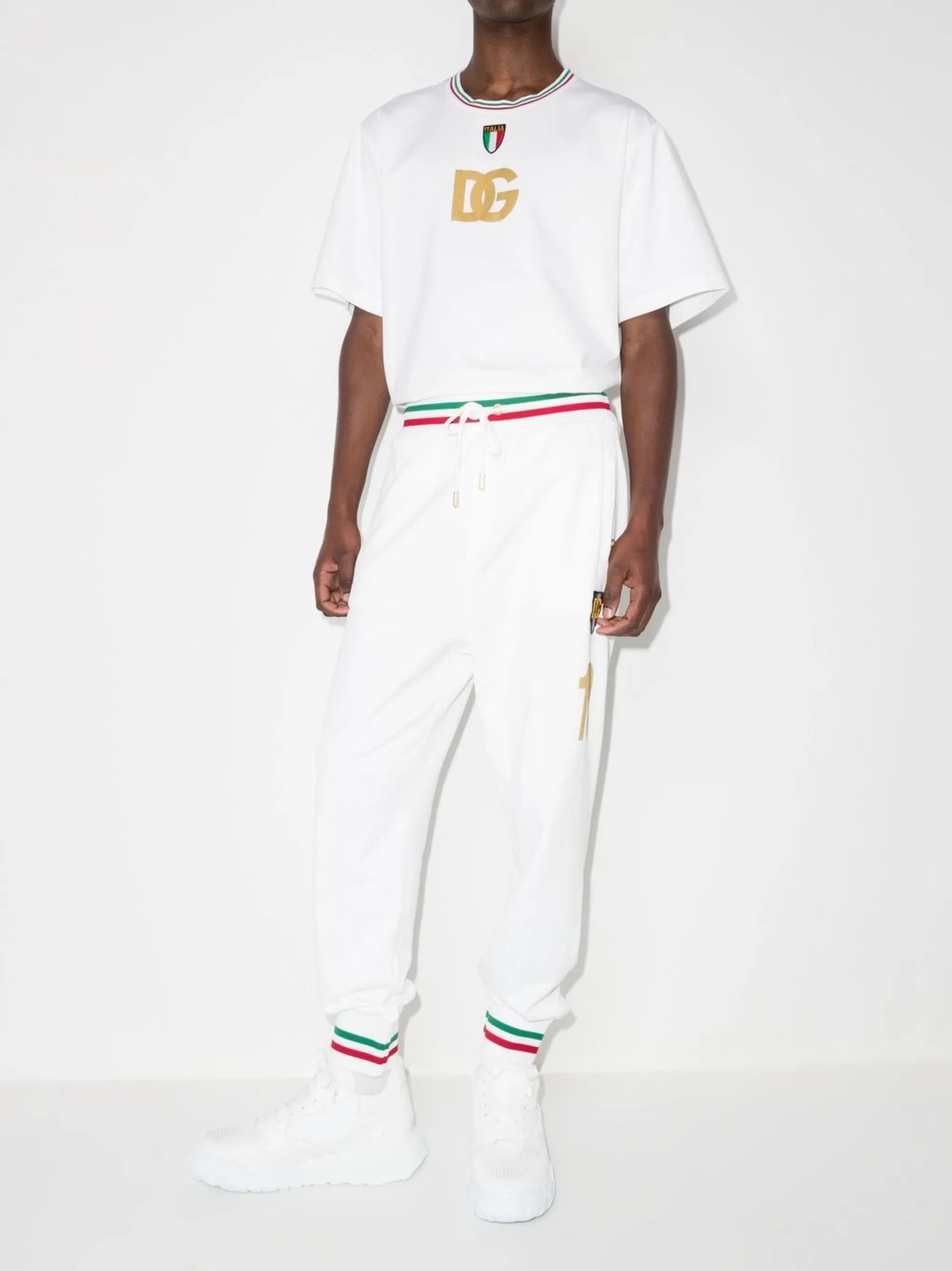 stripe-trim track pants