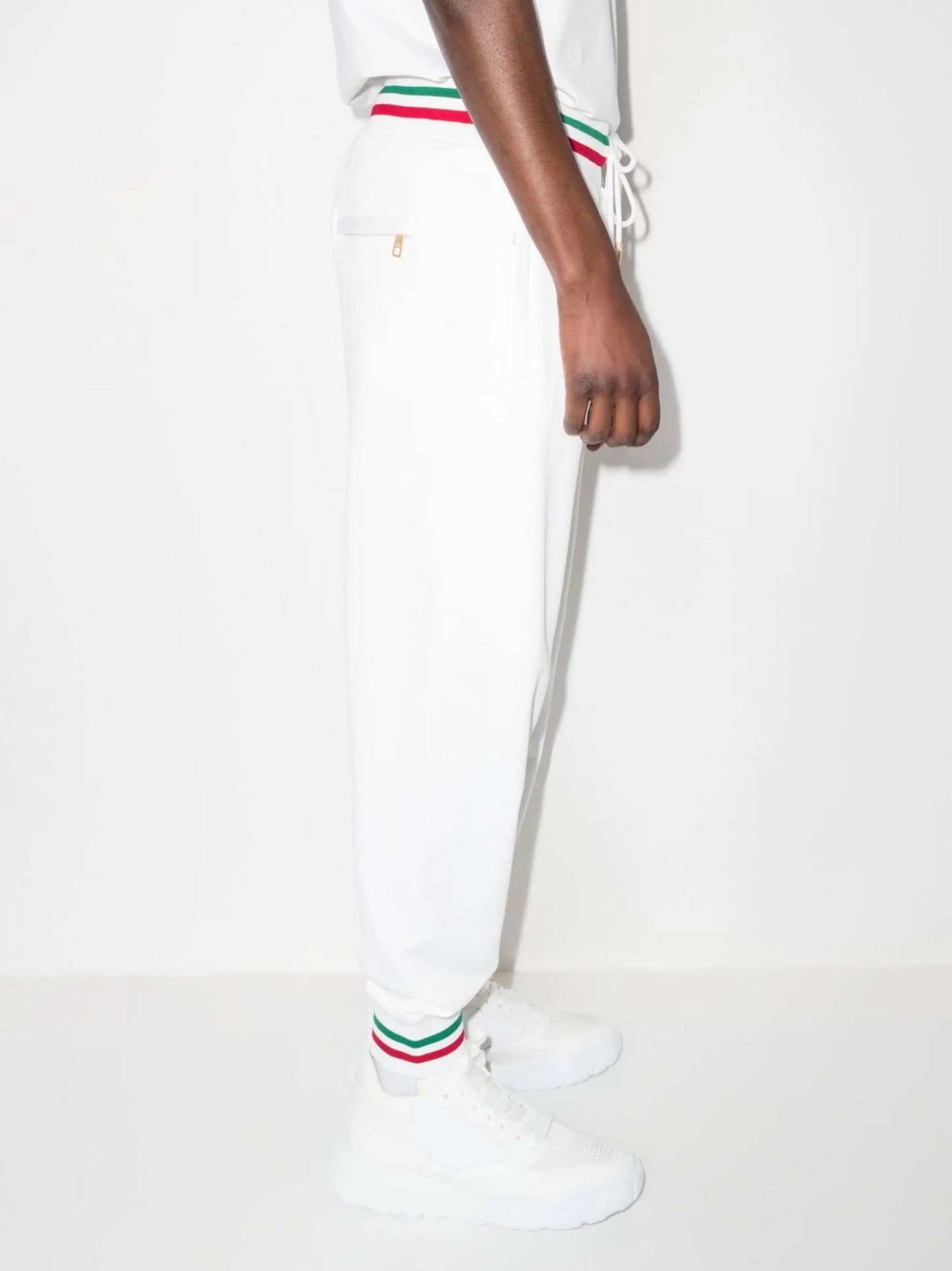 stripe-trim track pants
