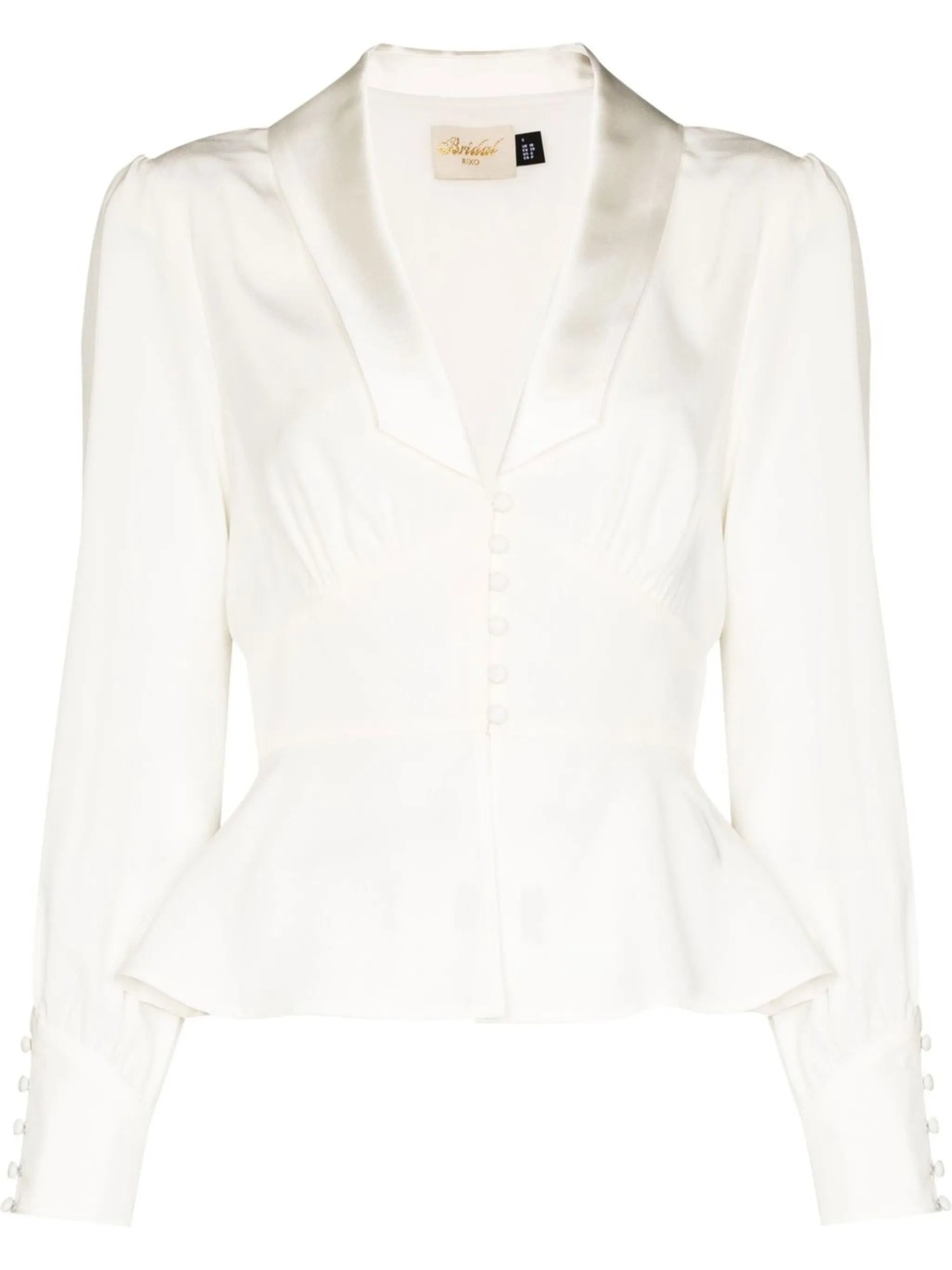 Adeline silk-crepe jacket