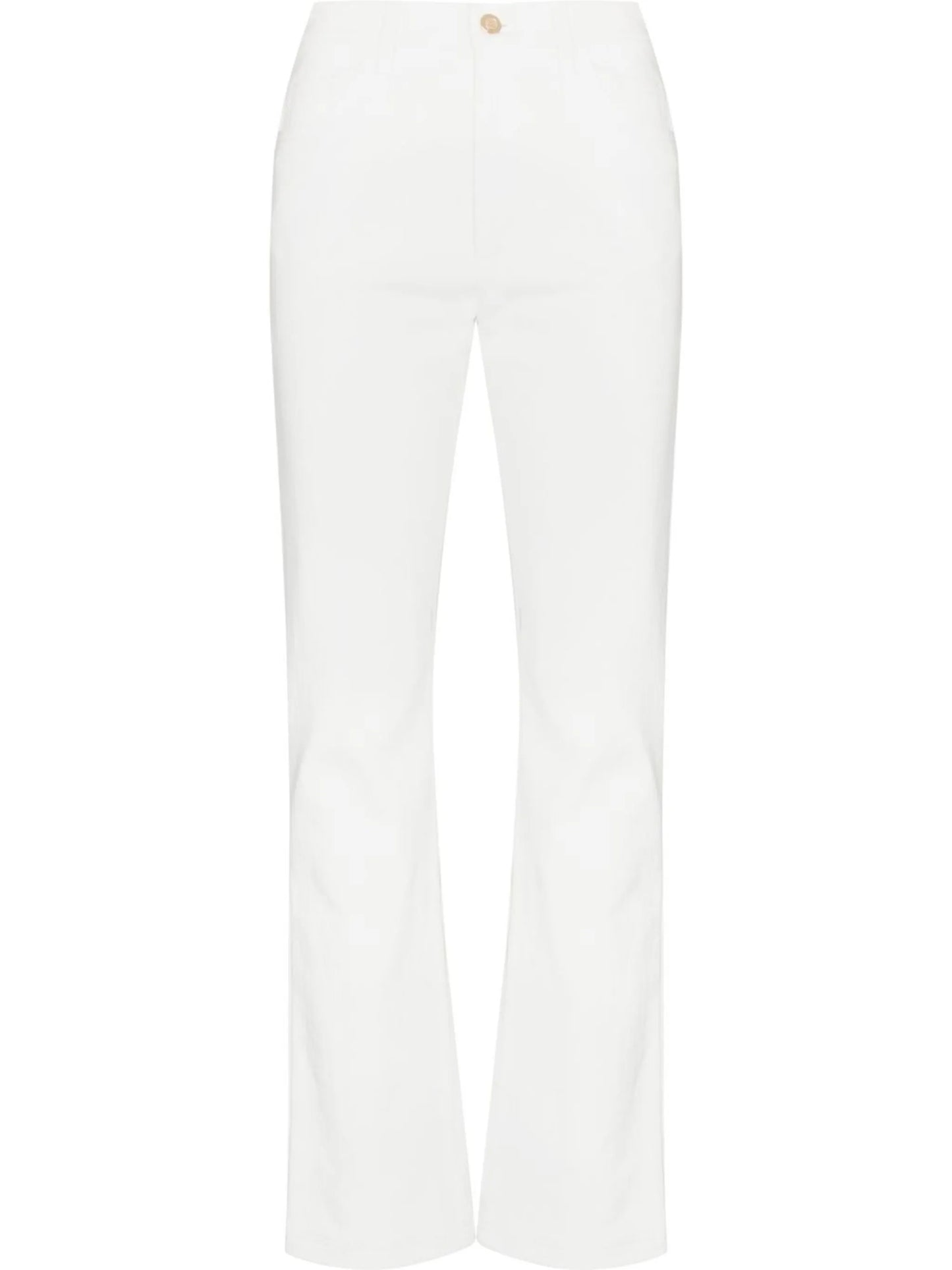 high-waist slim-fit jeans