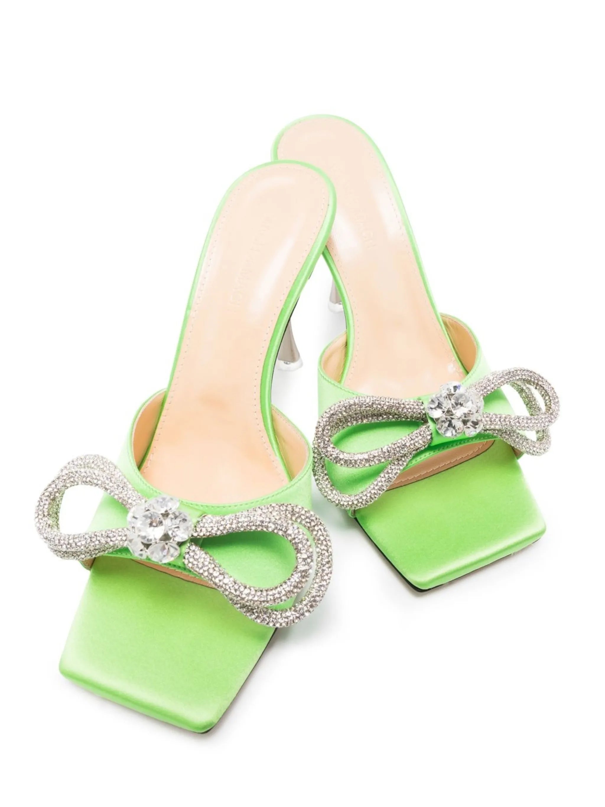 Double Bow crystal-embellished sandals