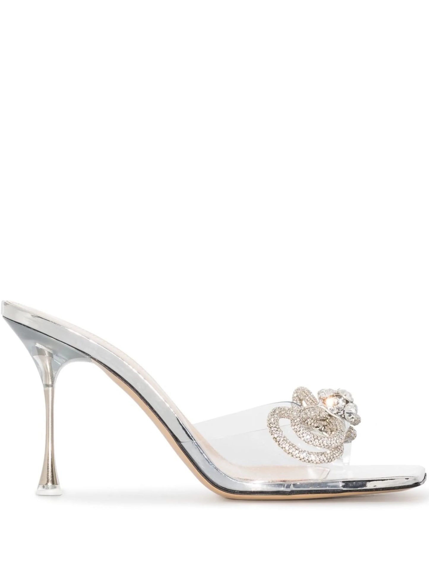 crystal-embellished bow-detail sandals