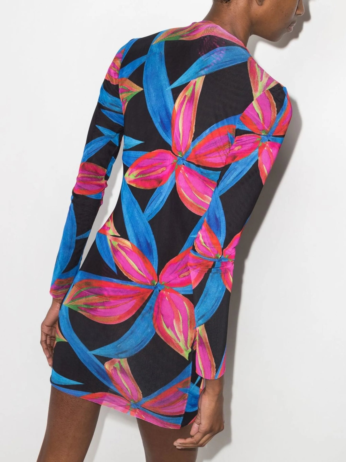 floral-print minidress