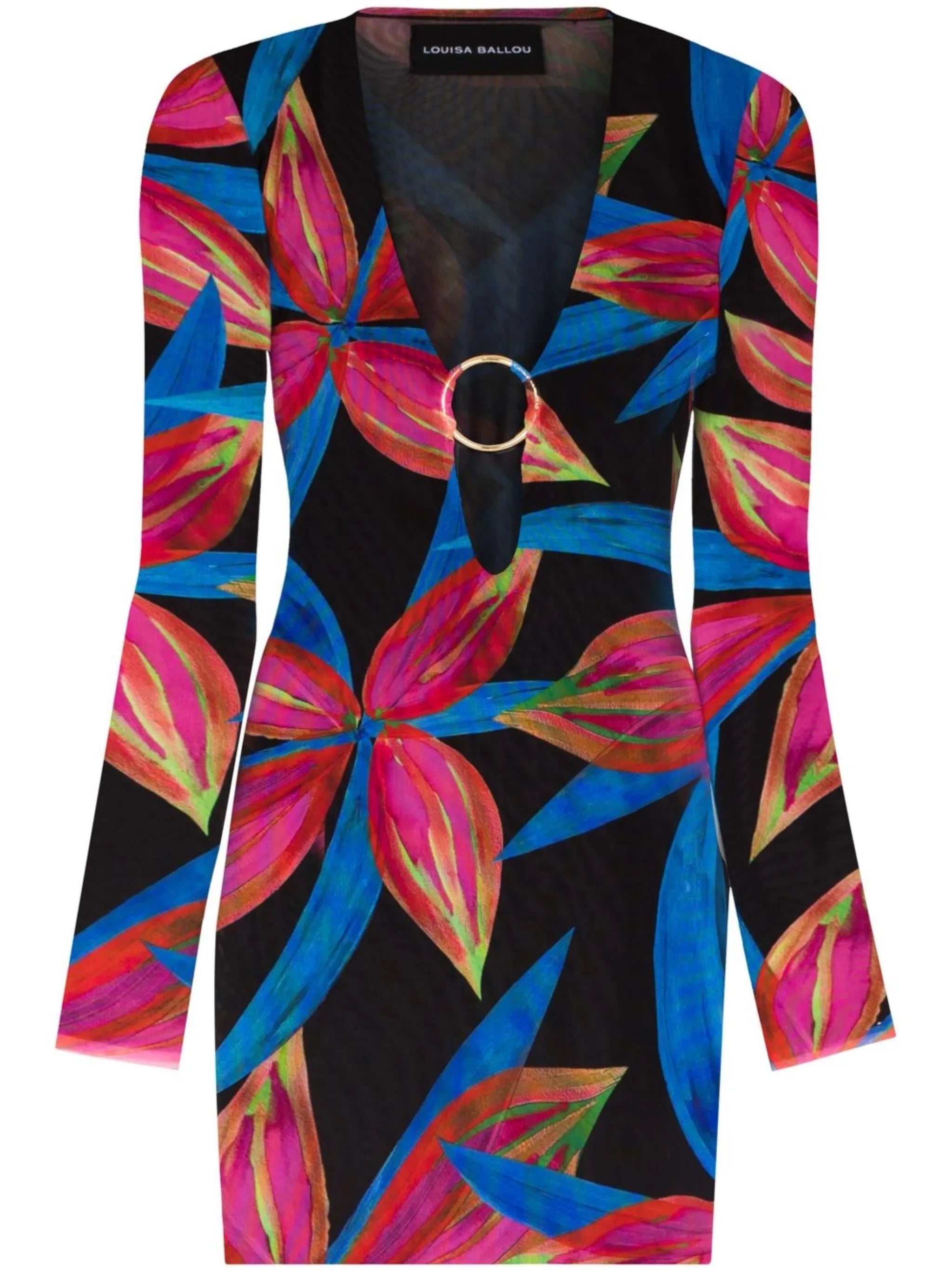 floral-print minidress