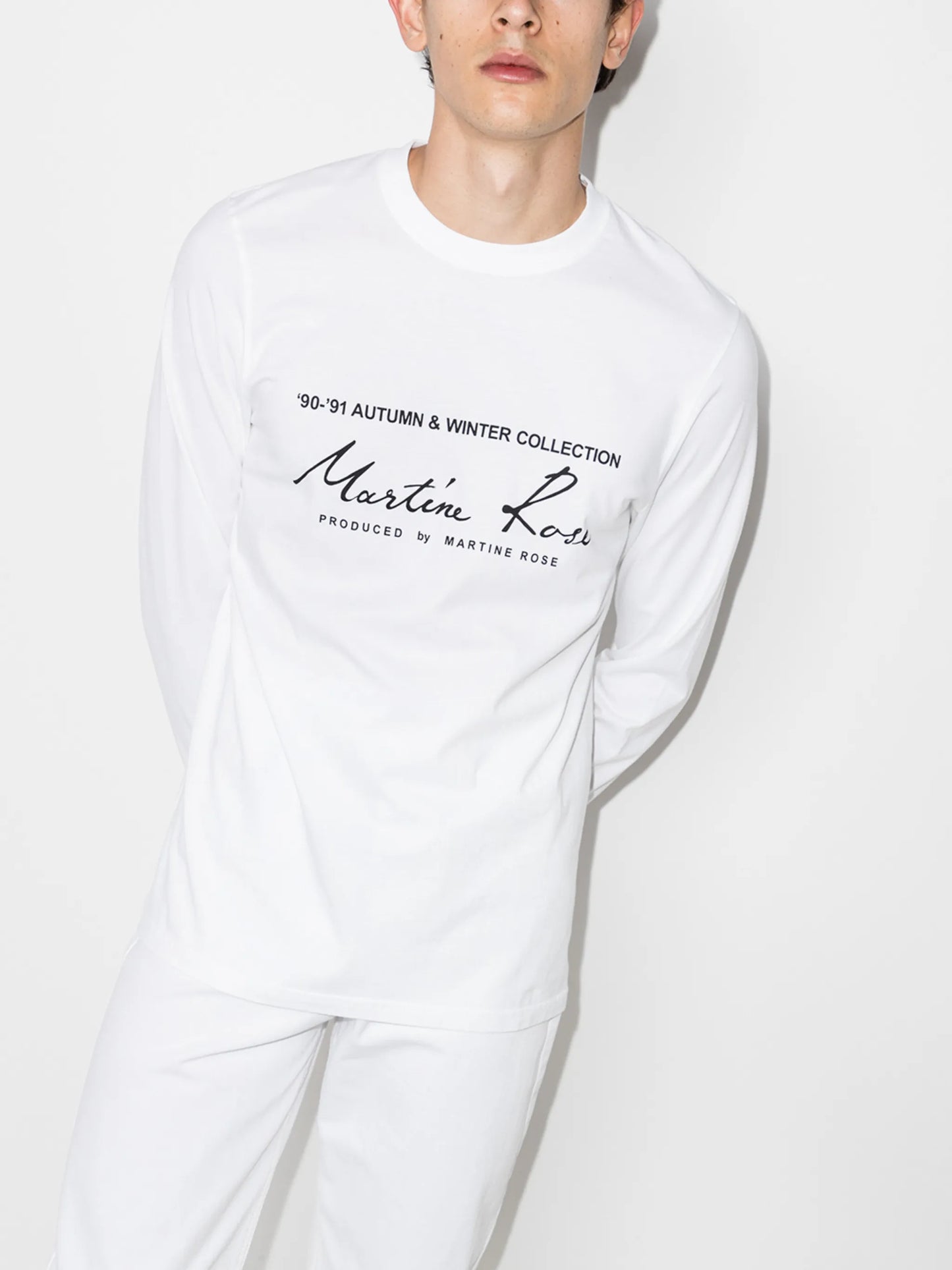 logo print long-sleeved T-shirt