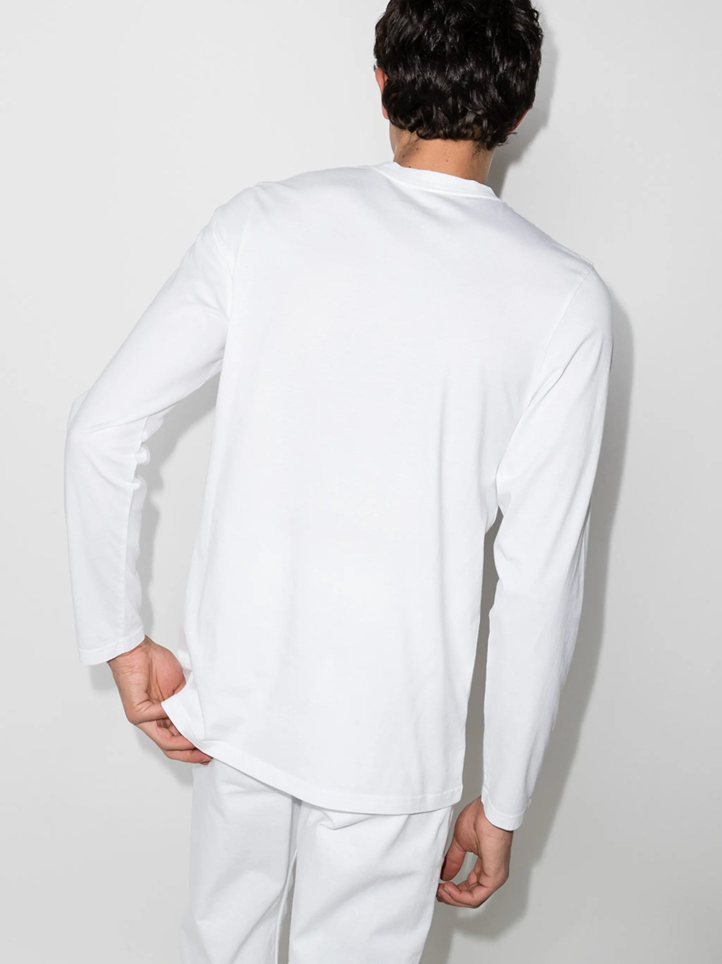 logo print long-sleeved T-shirt