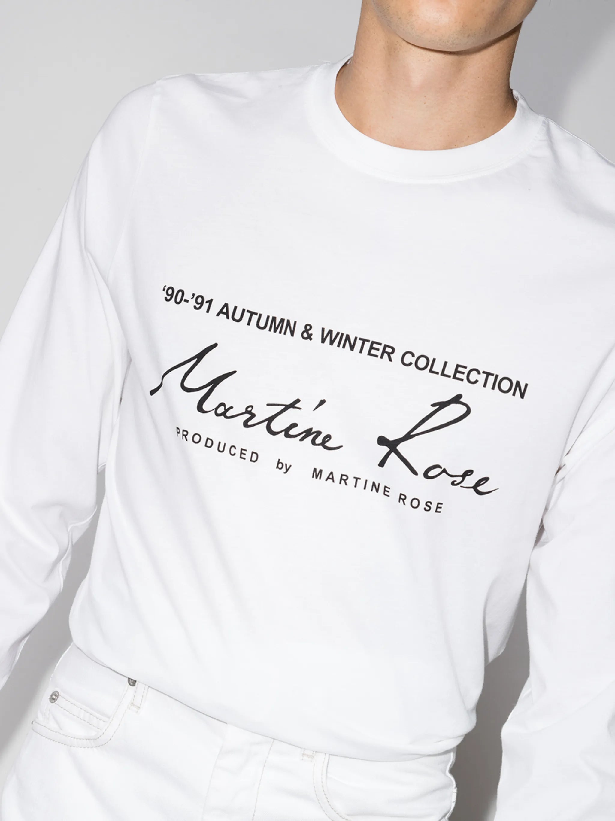 logo print long-sleeved T-shirt
