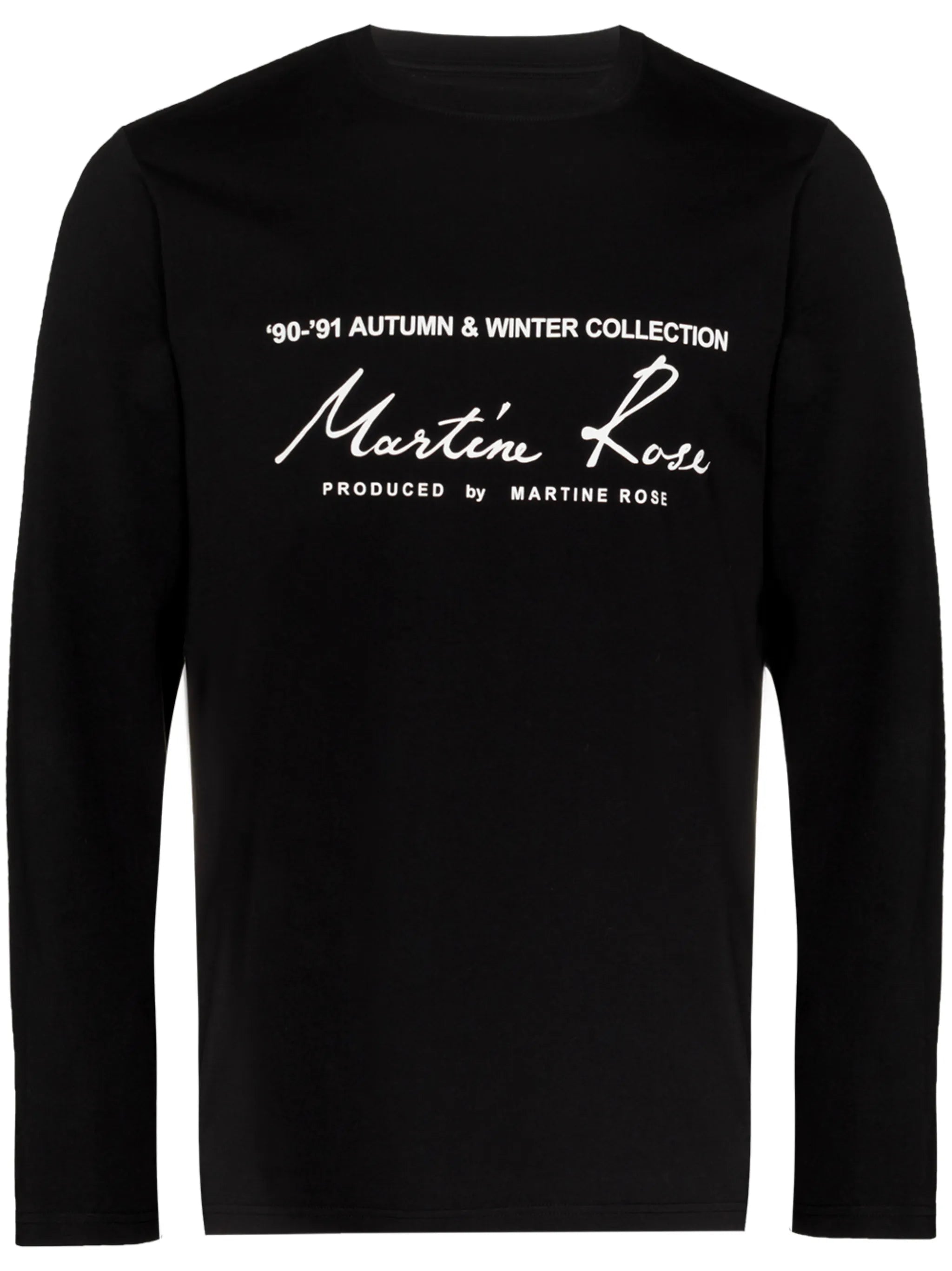 logo-print longsleeved cotton T-shirt
