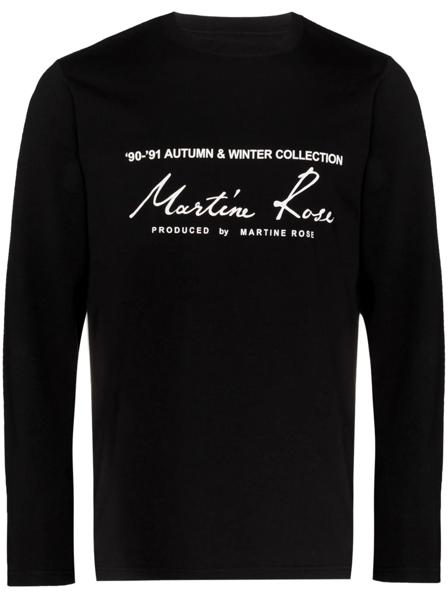 logo-print longsleeved cotton T-shirt