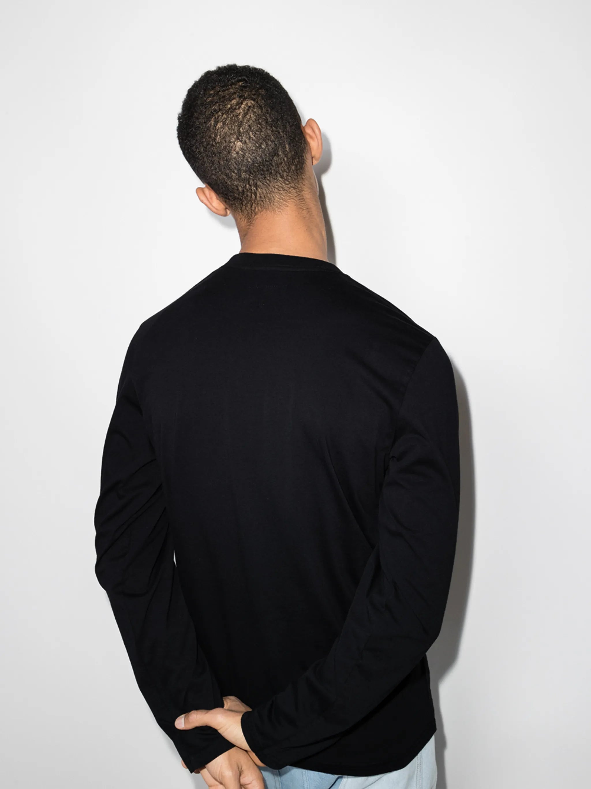 logo-print longsleeved cotton T-shirt