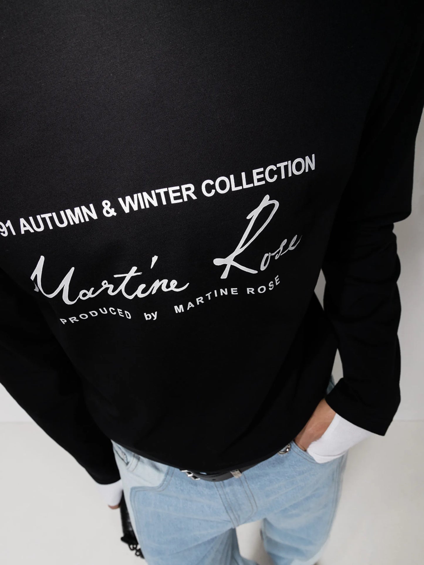 logo-print longsleeved cotton T-shirt