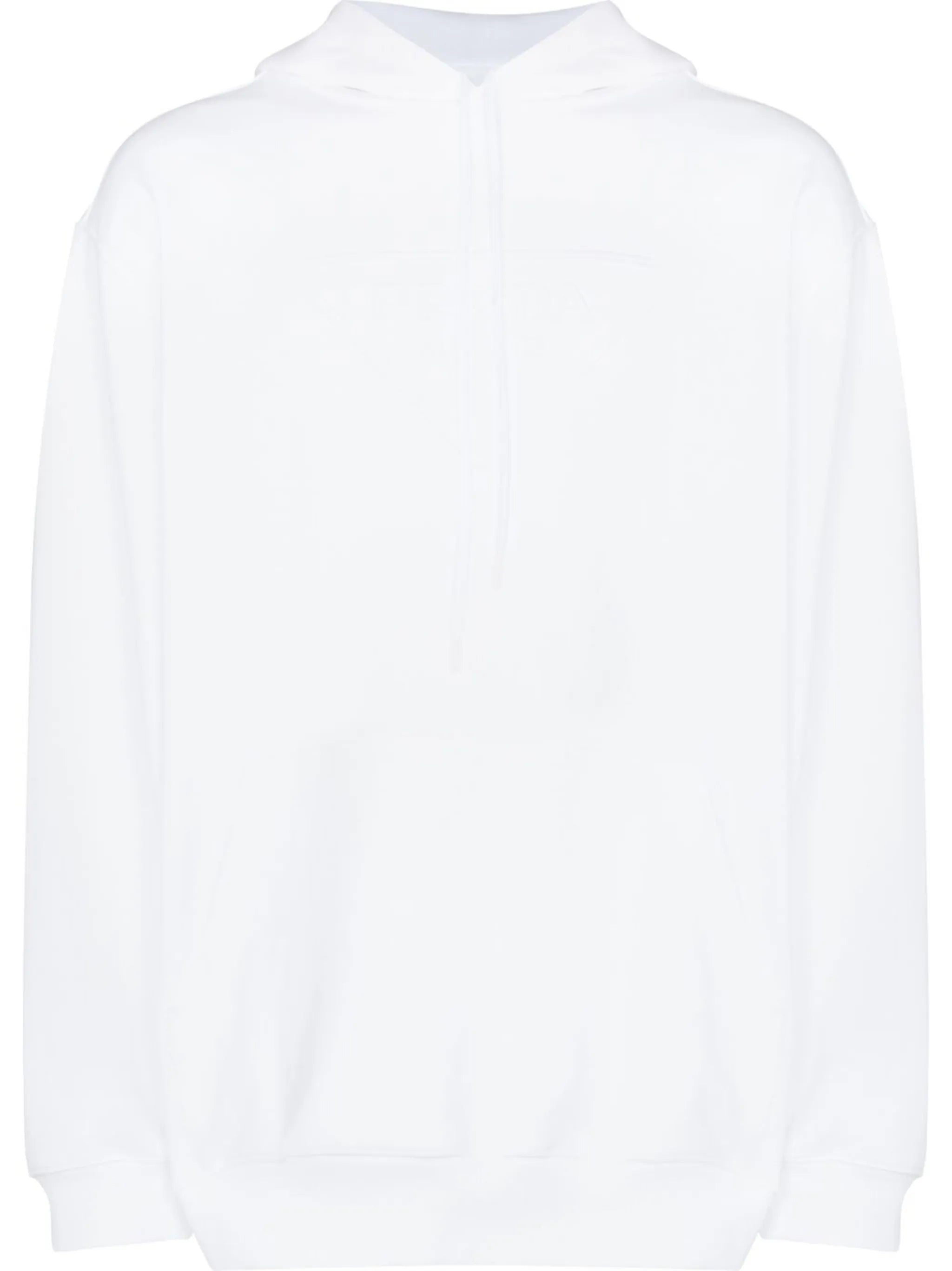 embossed logo relaxed-fit hoodie