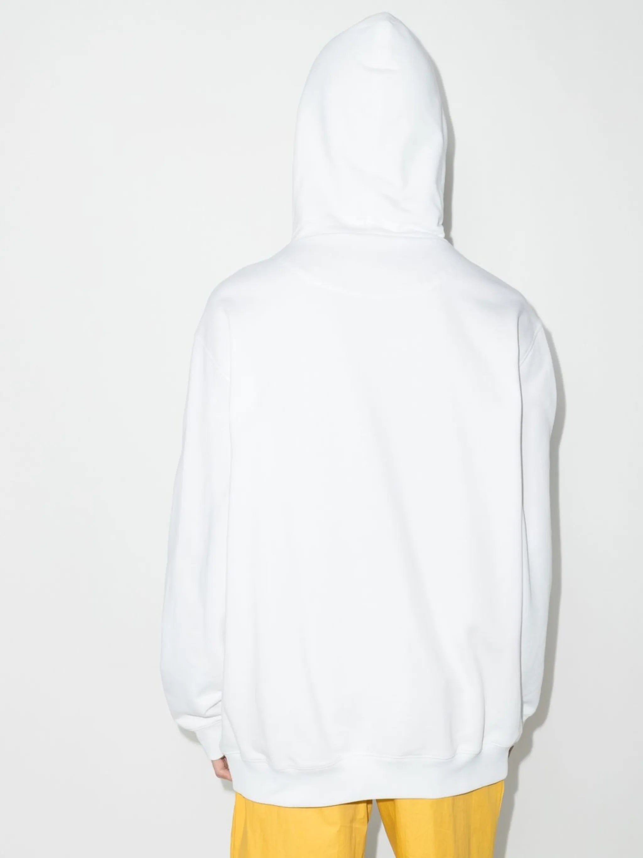 embossed logo relaxed-fit hoodie