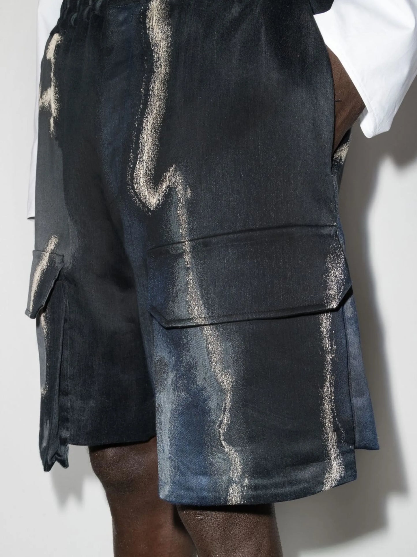 Fendi Earth-motif cargo shorts