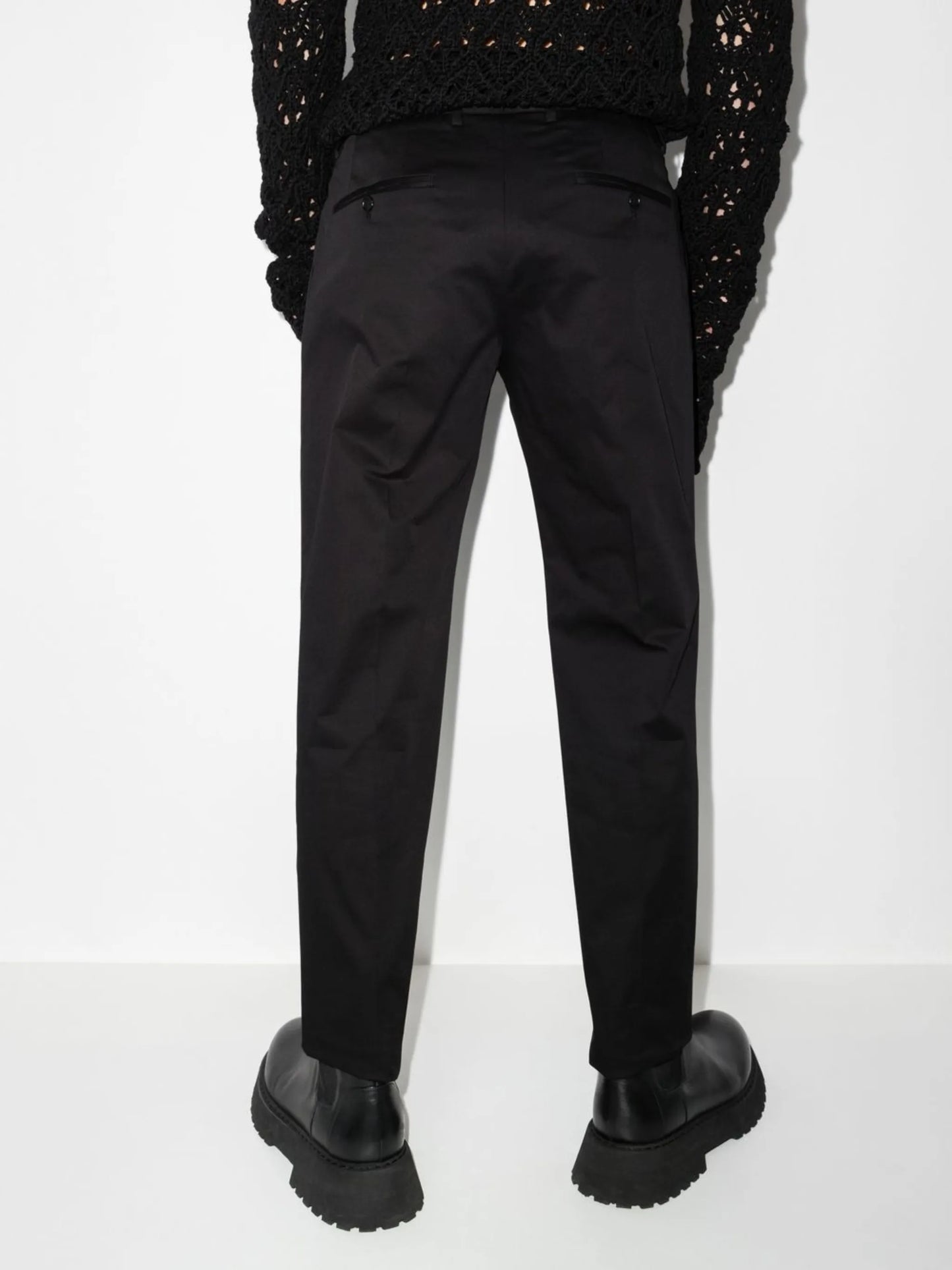 cropped tapered trousers