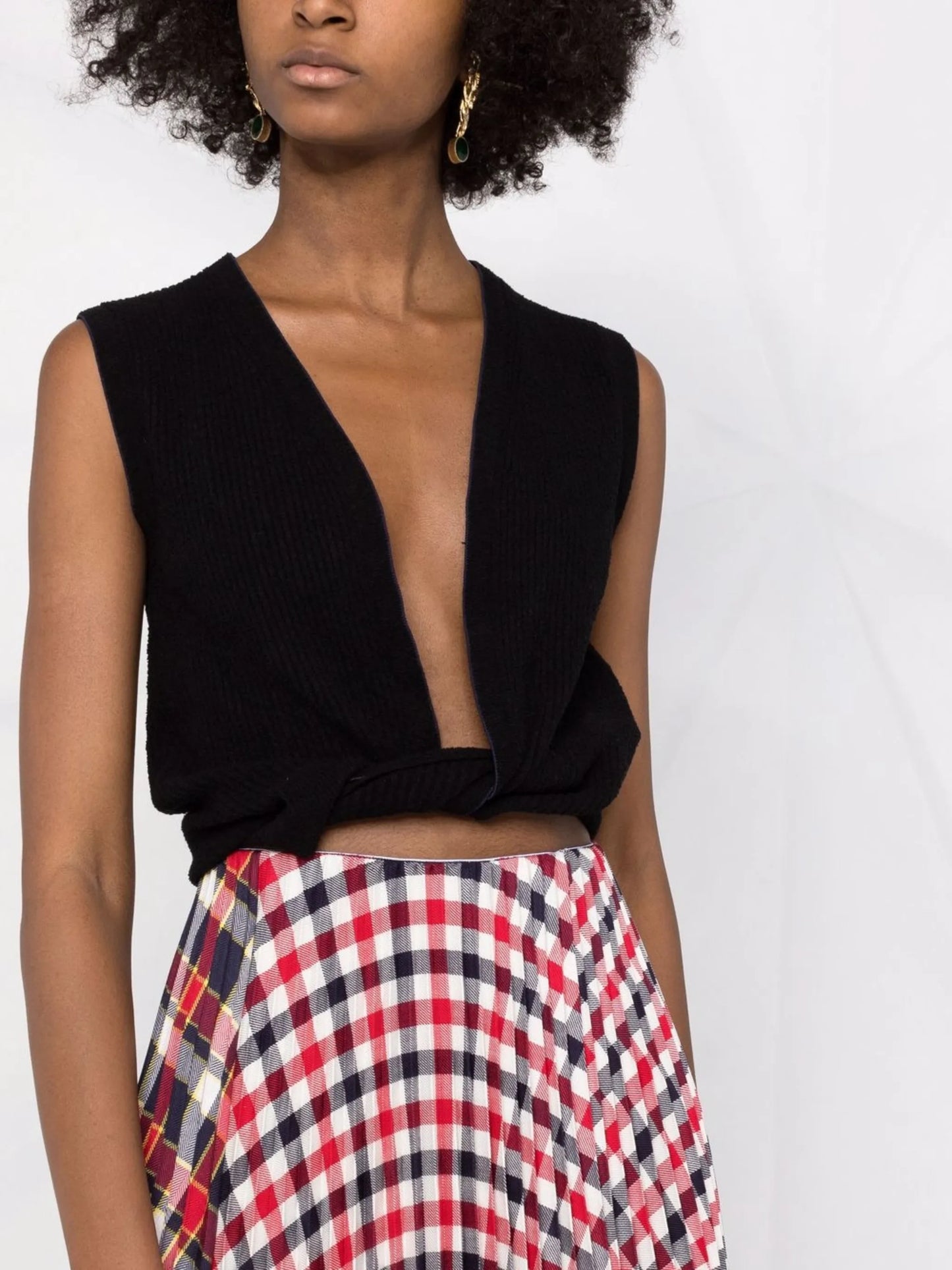 Le Haut Noue twist-front top
