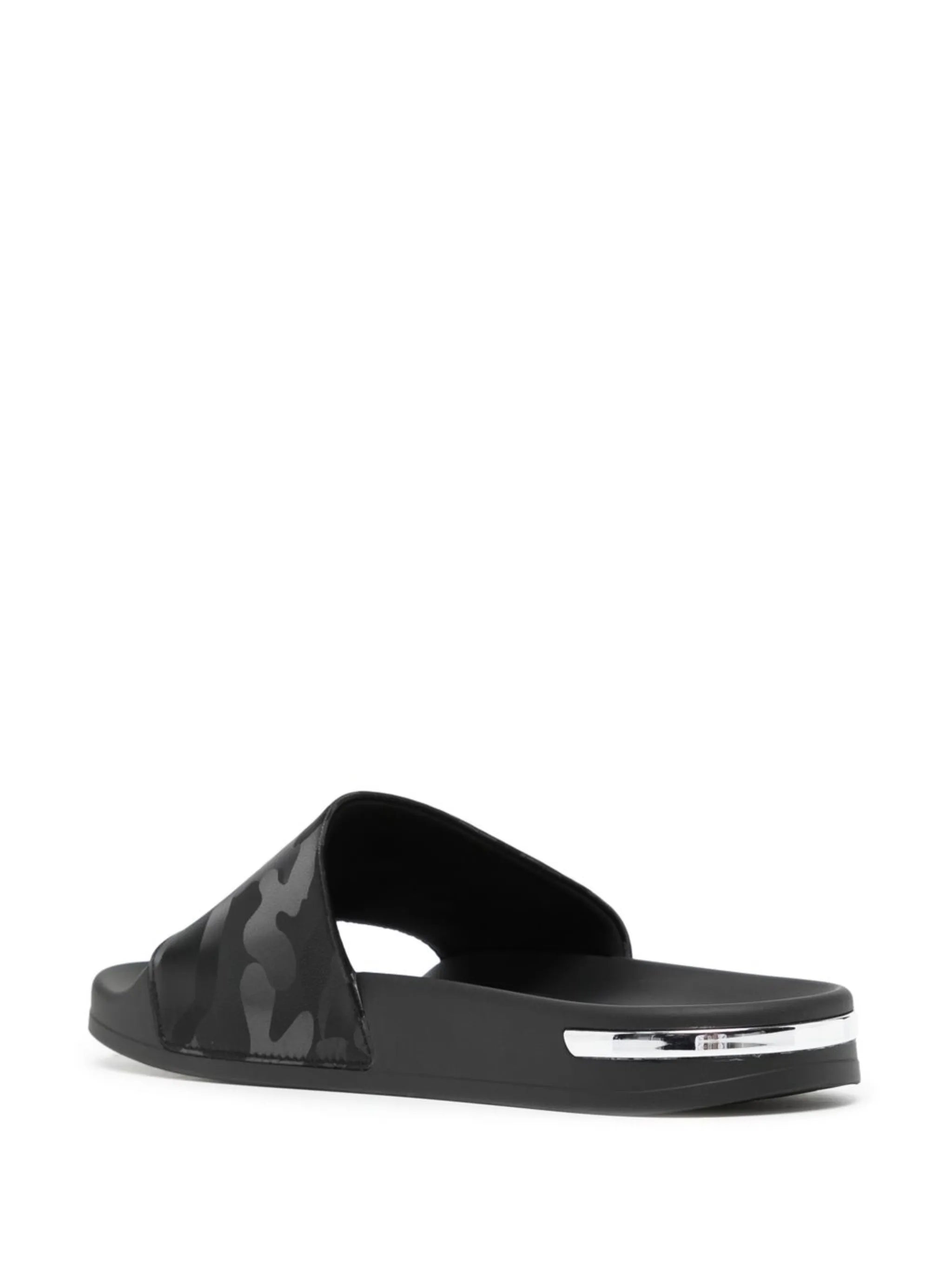 embossed-logo pool slides