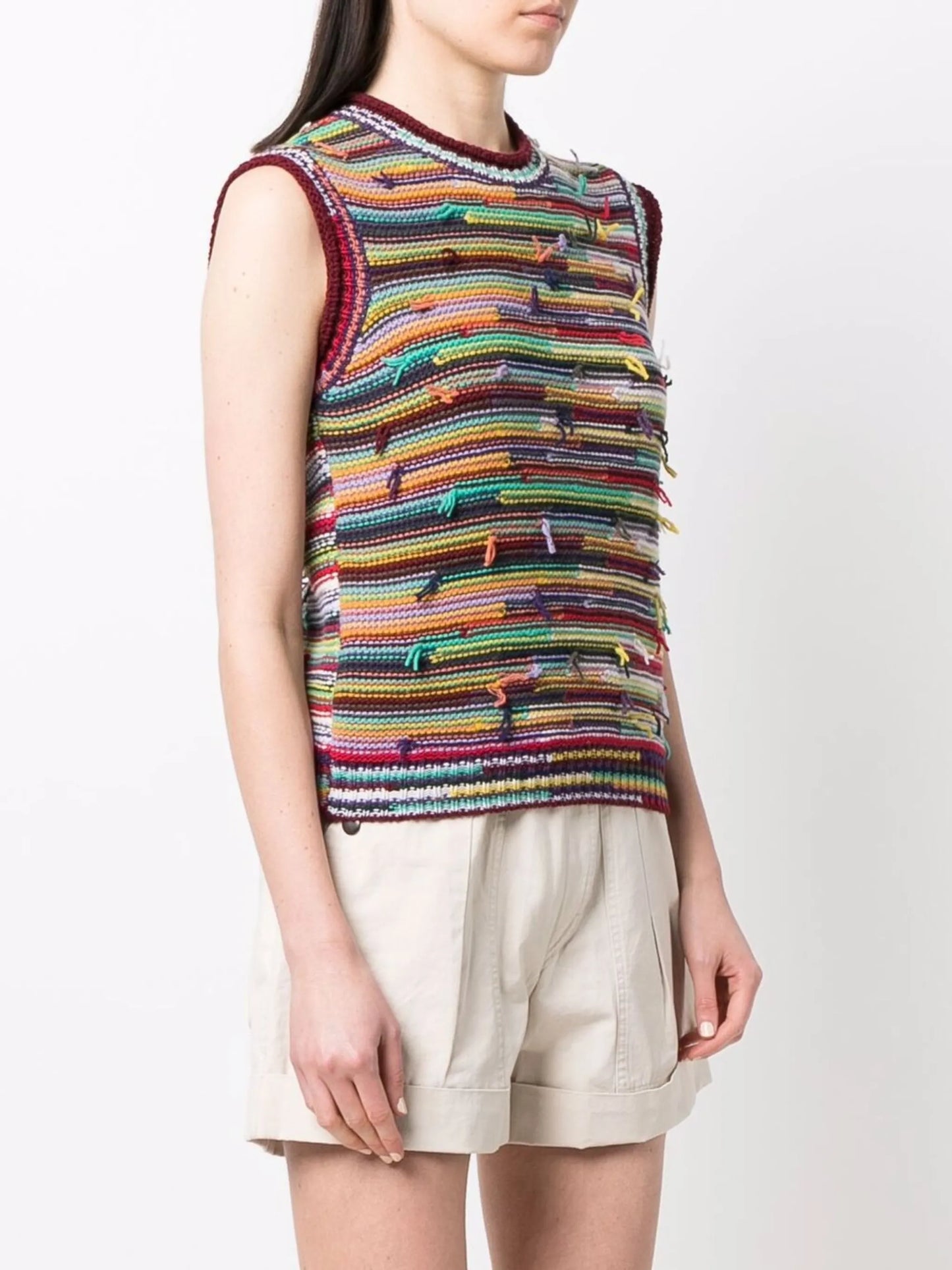 cashmere-wool knit top