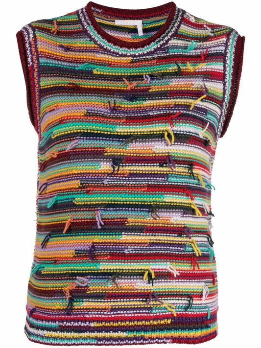 cashmere-wool knit top