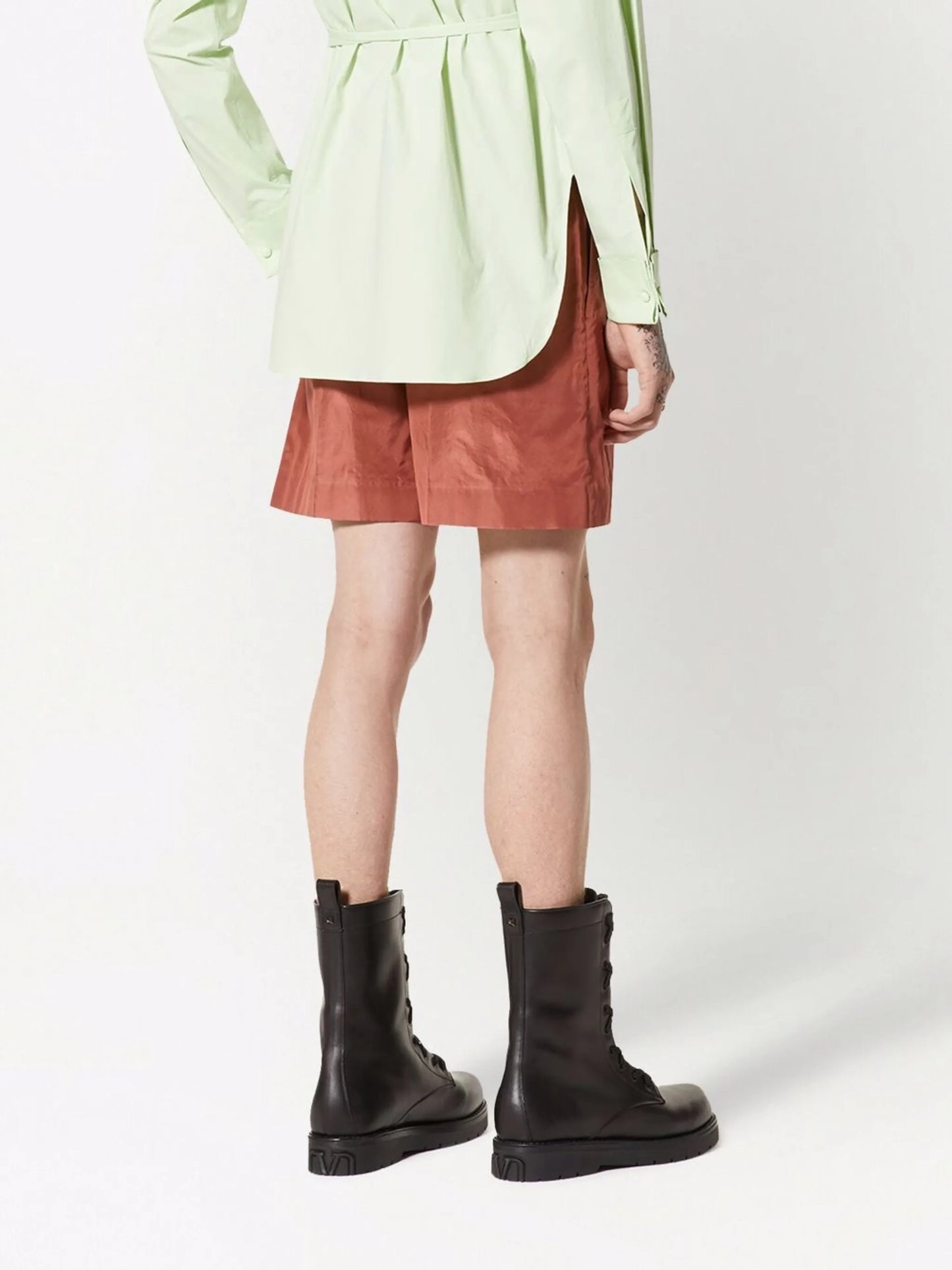pressed-crease tailored shorts
