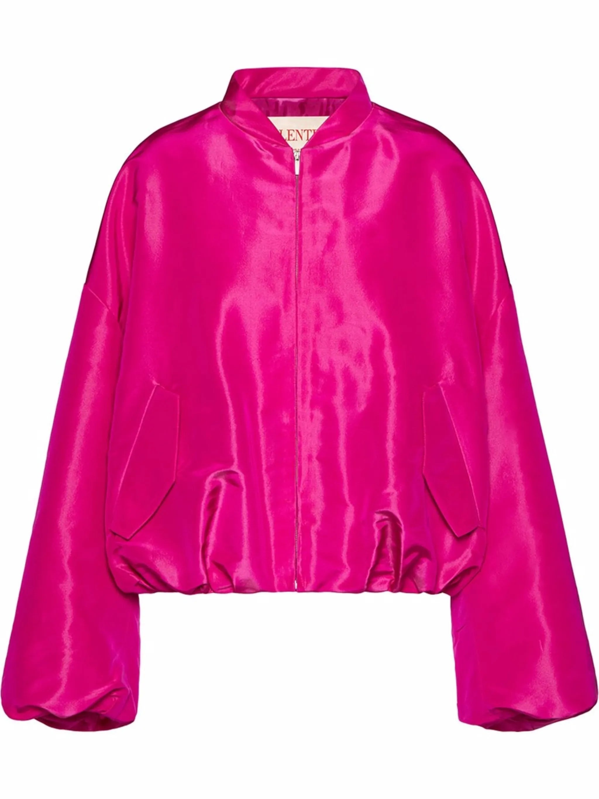 zip-fastening long-sleeve jacket