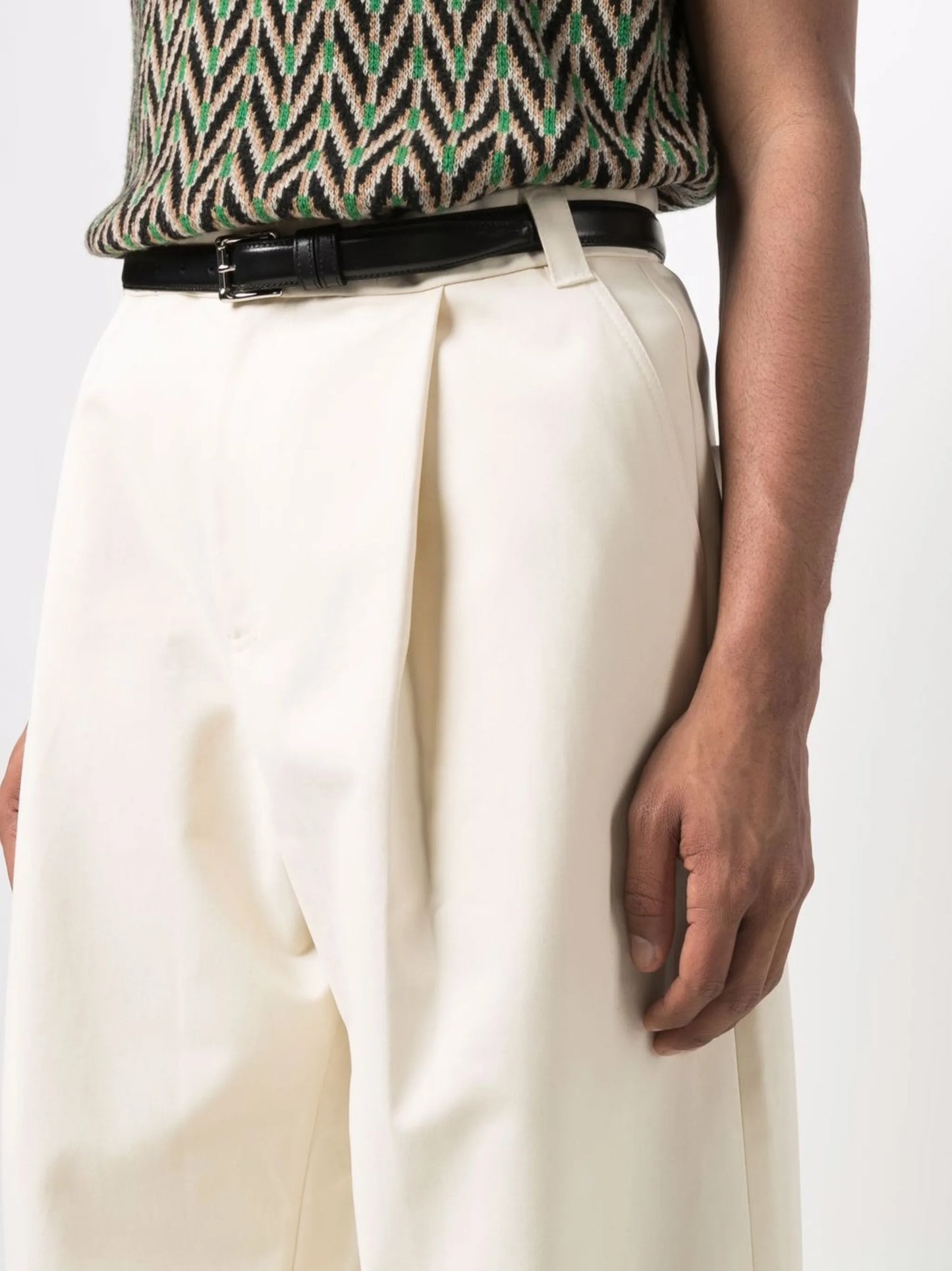 Sorte wide-leg pleated trousers