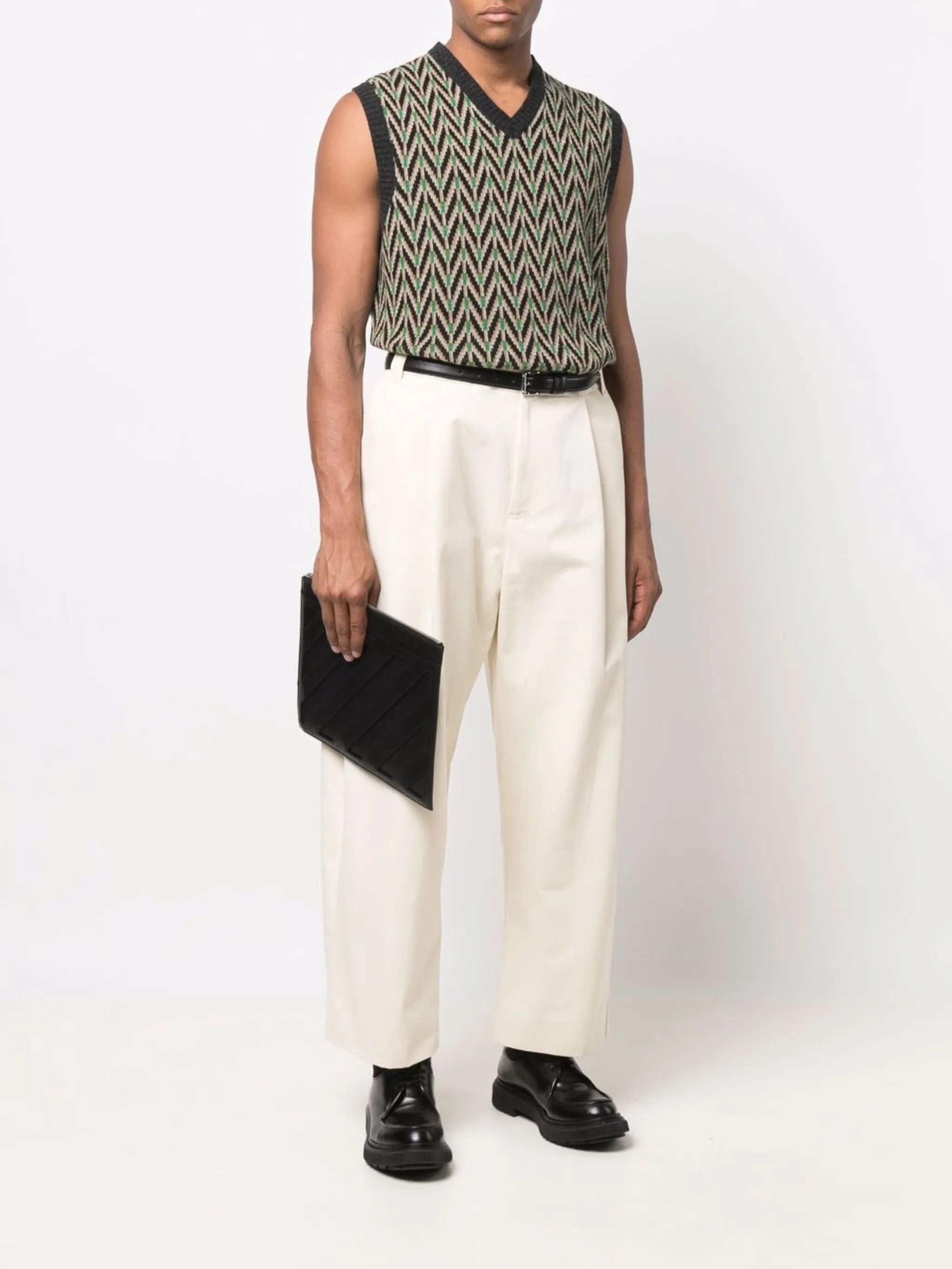 Sorte wide-leg pleated trousers