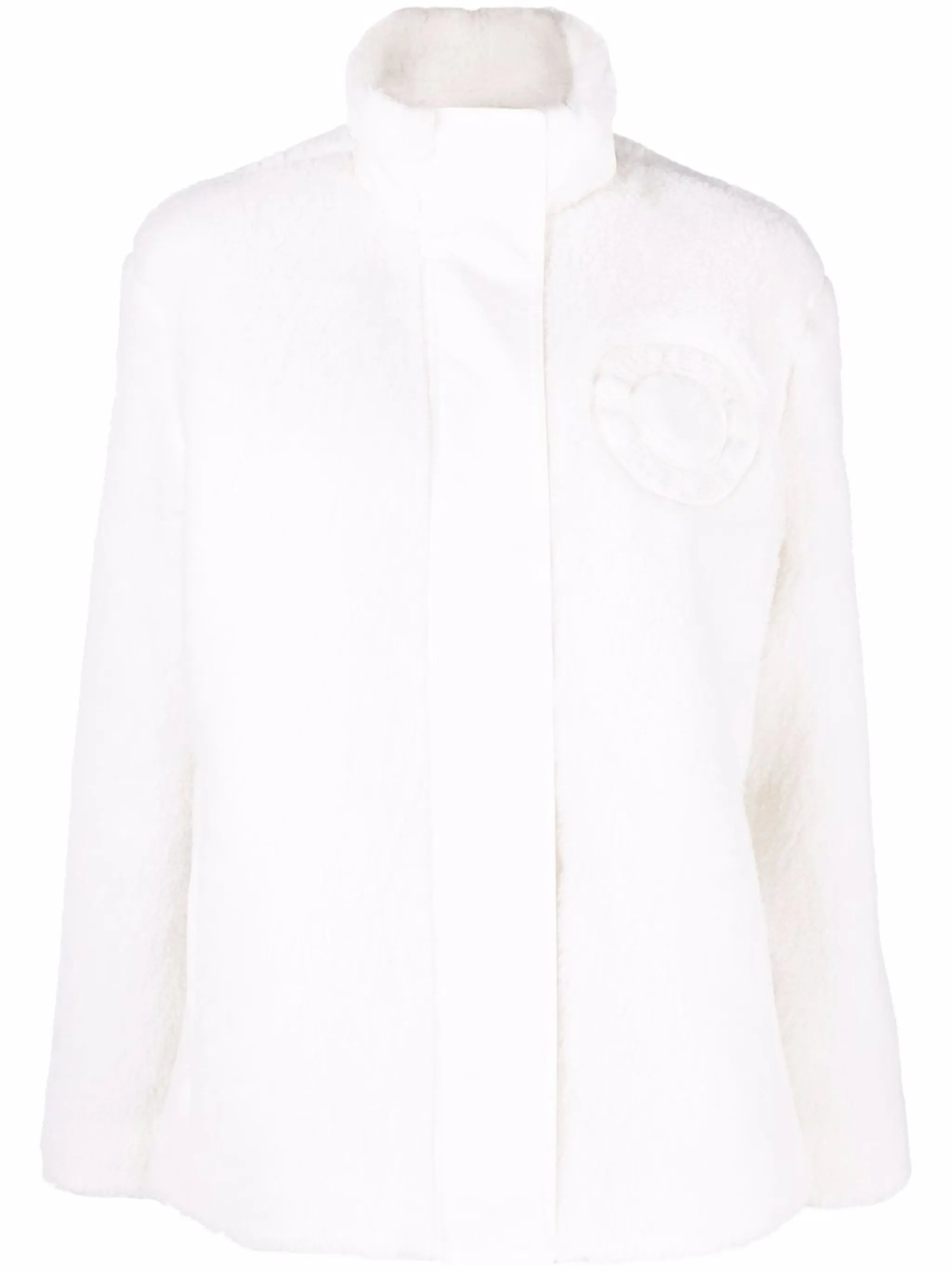 graphic logo fleece jacket
