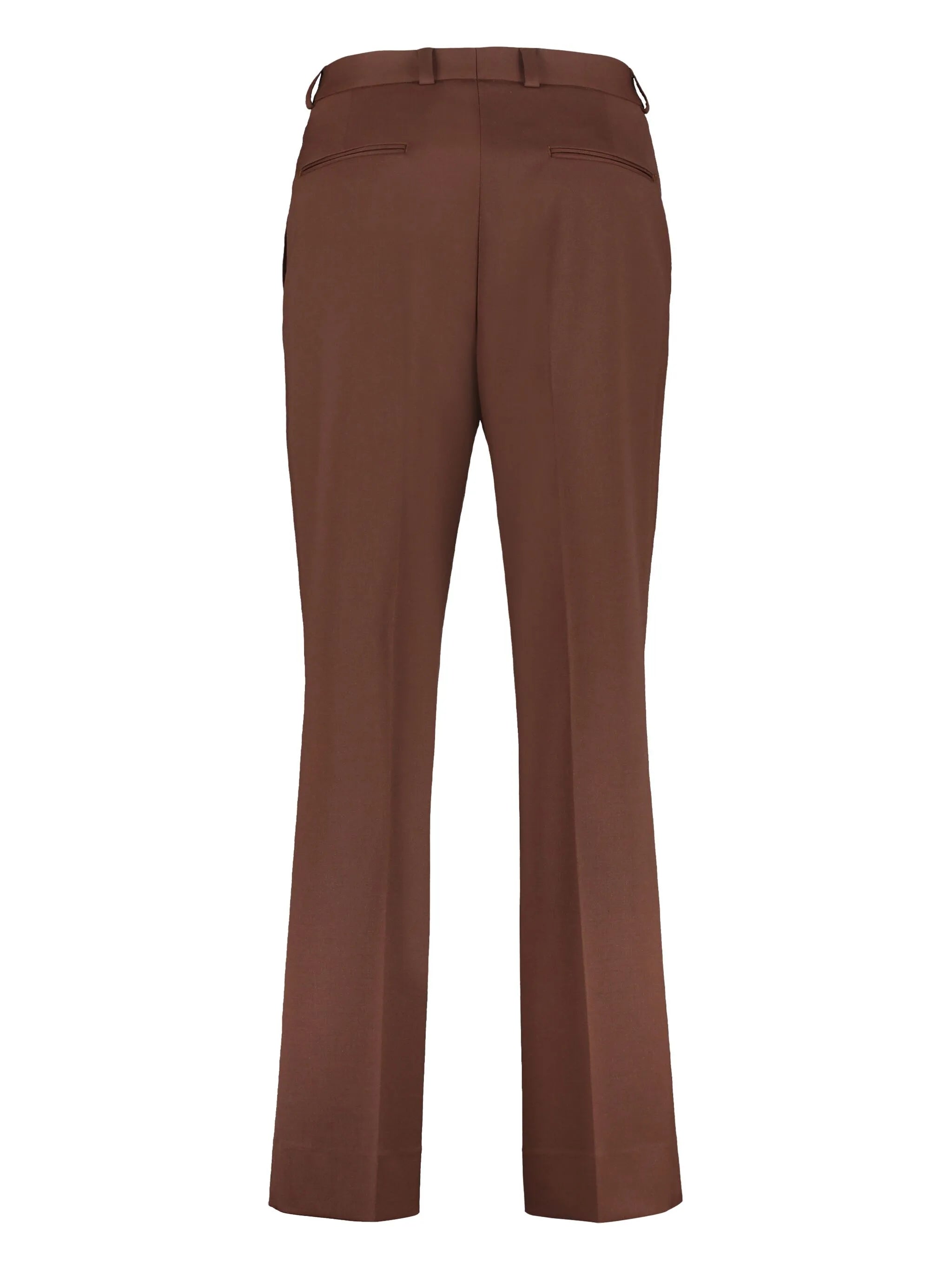 high-waisted tailored trousers