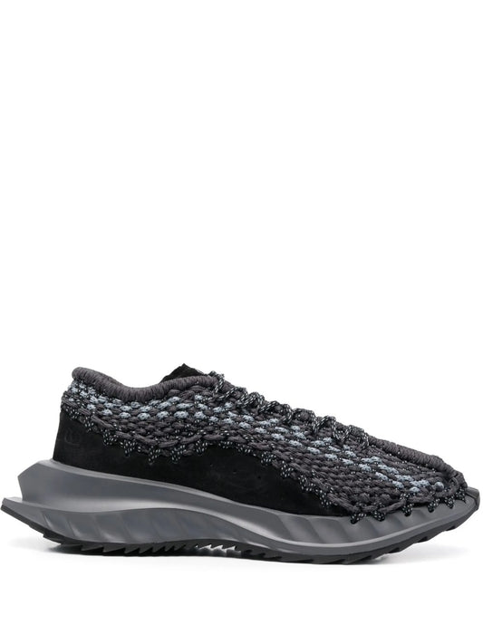 low-top crochet sneakers