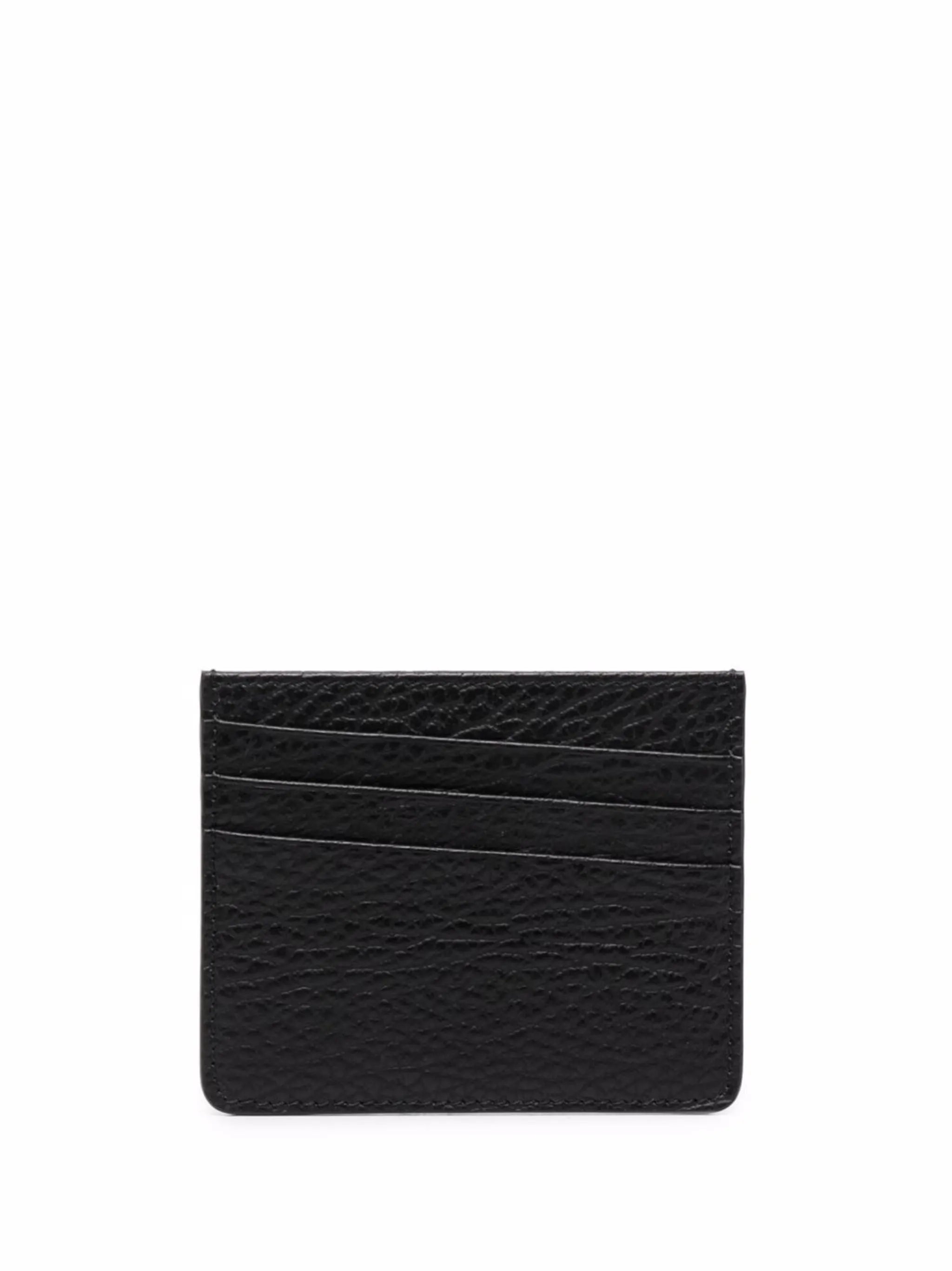 four-stitch leather card holder
