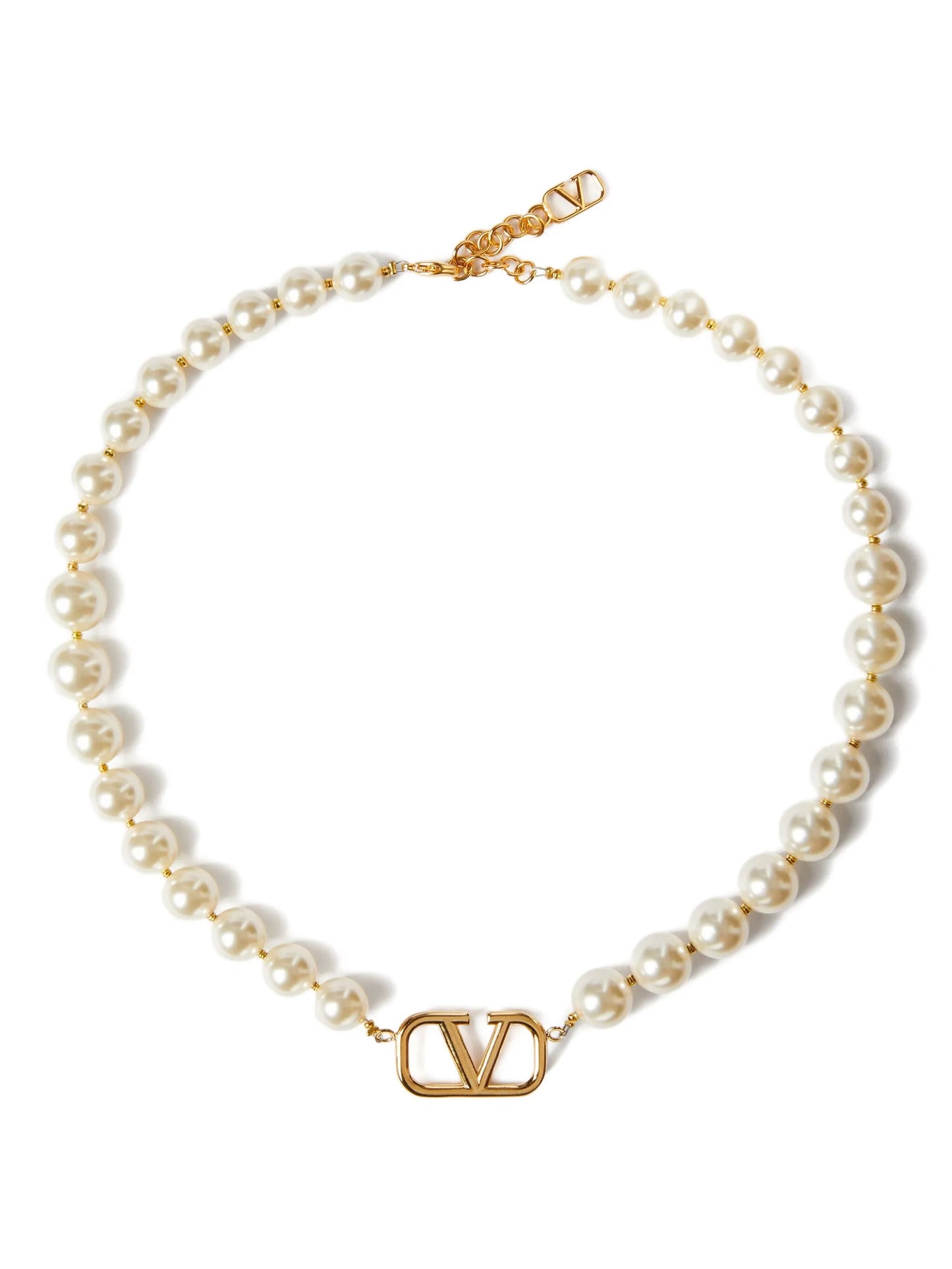 VLogo Signature pearl necklace
