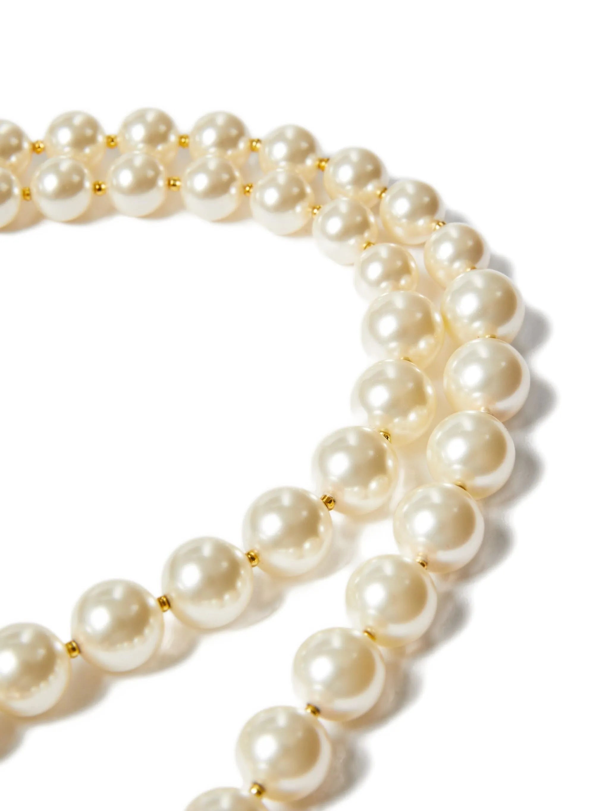 VLogo Signature pearl necklace