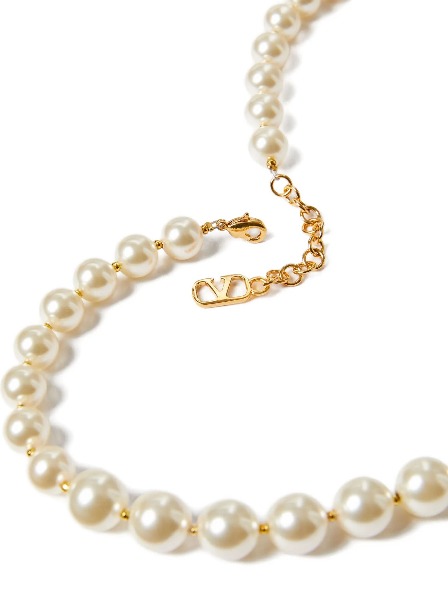 VLogo Signature pearl necklace