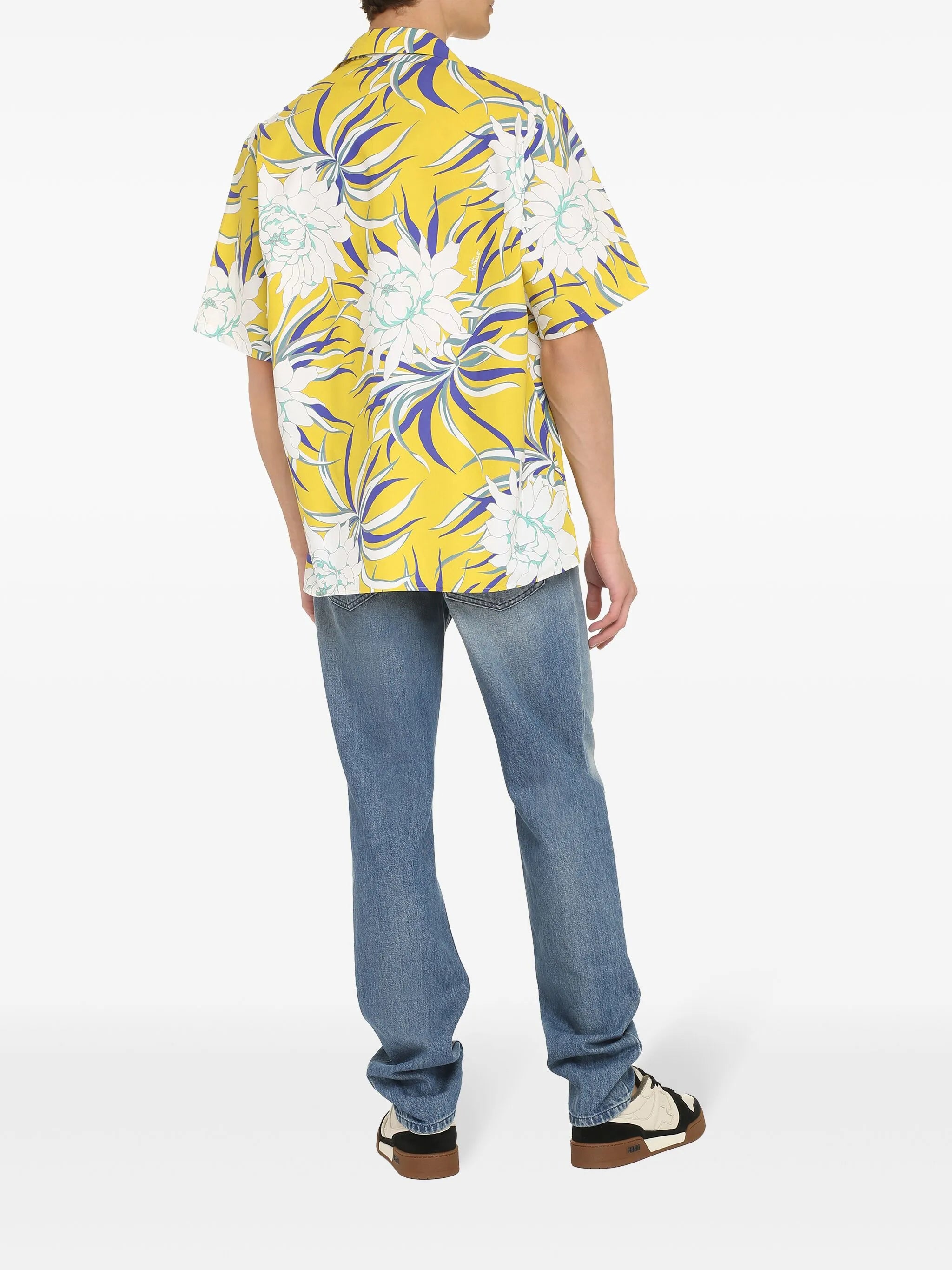 graphic-print short-sleeve shirt