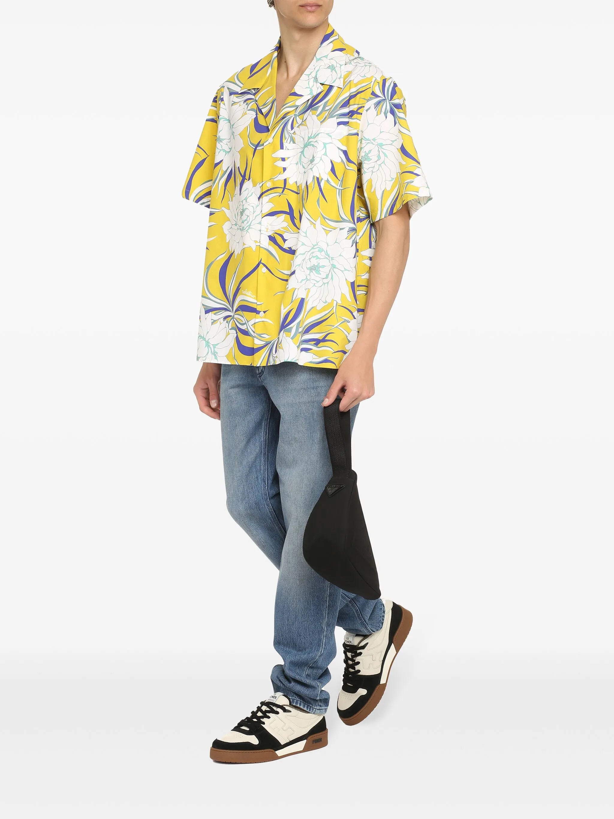 graphic-print short-sleeve shirt