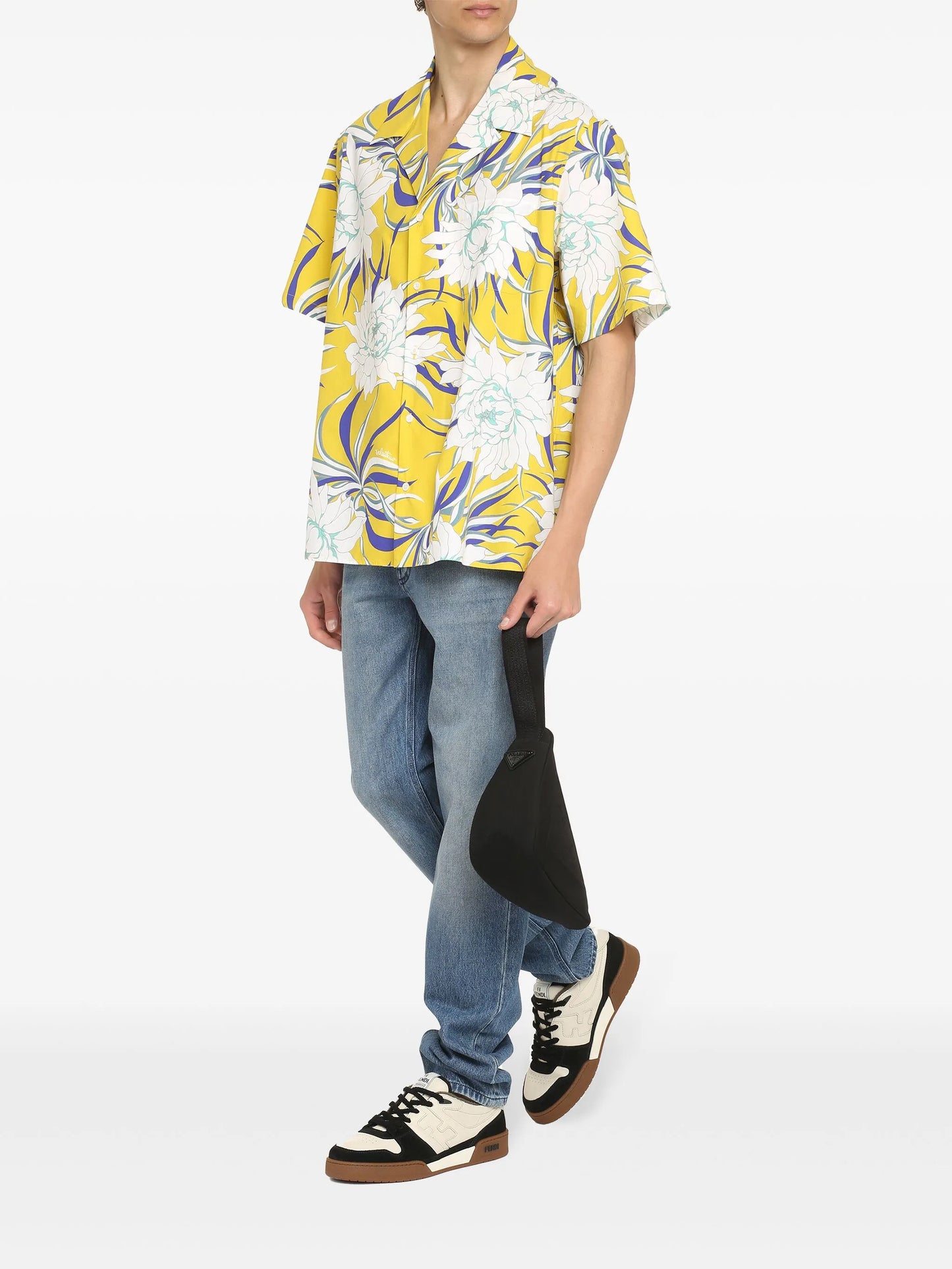 graphic-print short-sleeve shirt
