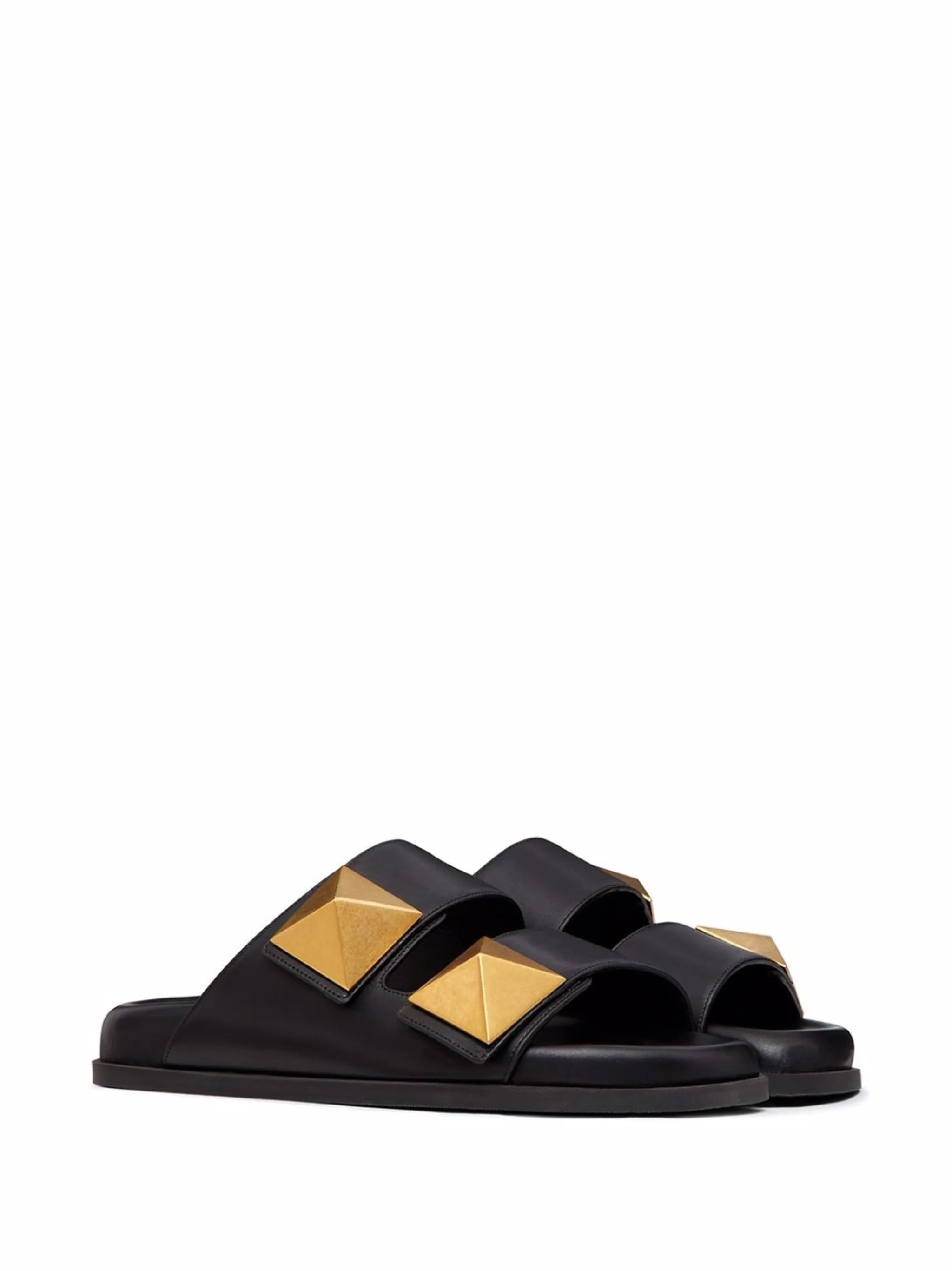 oversized Rockstud flat sandals