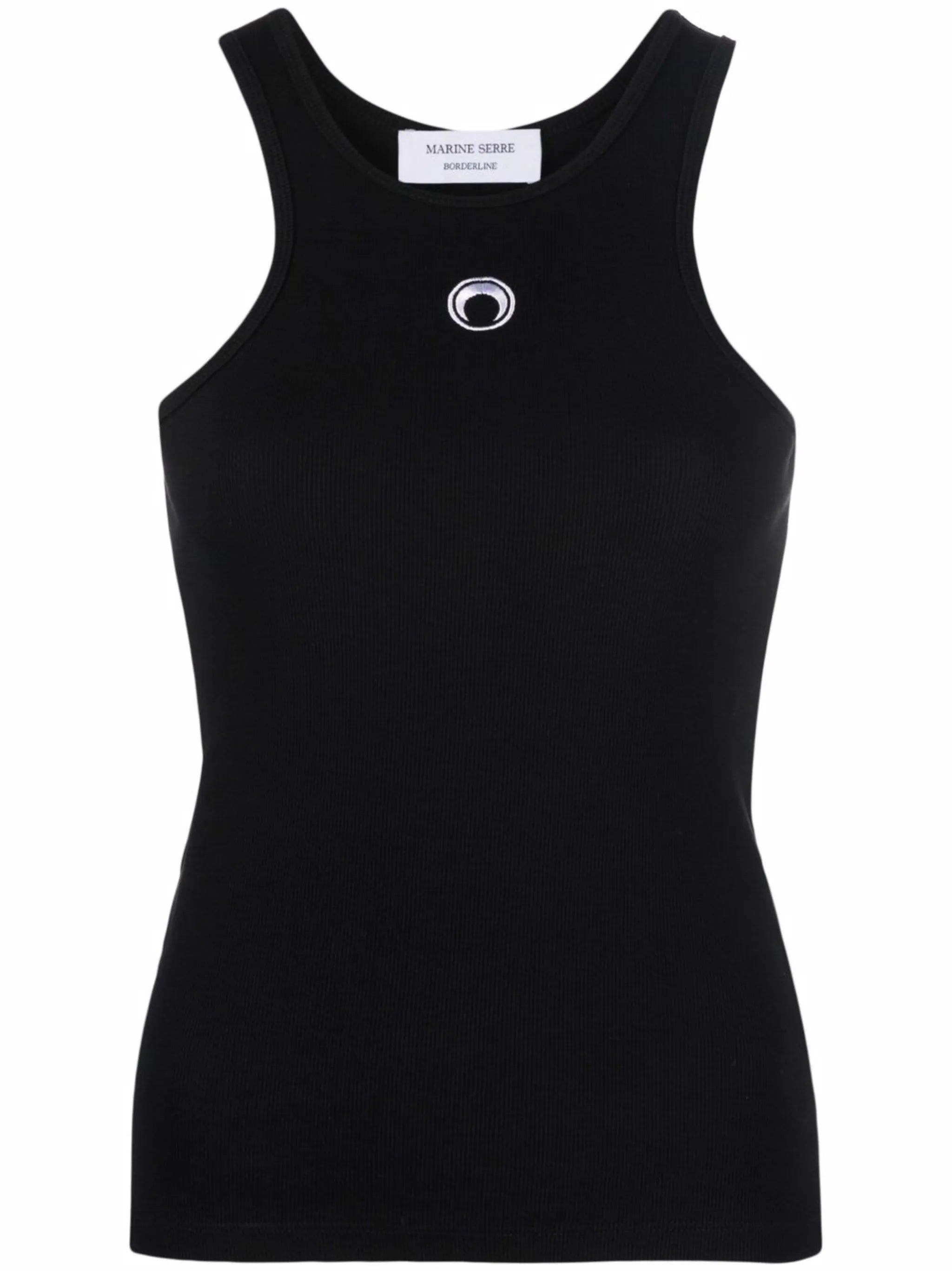 Crescent Moon embroidered-logo tank top
