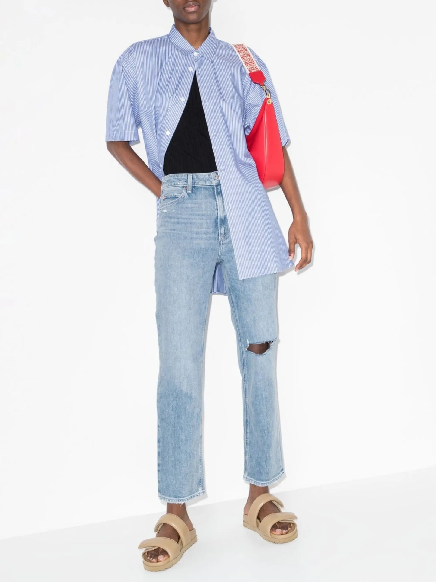 Noella high-waisted straight leg jeans