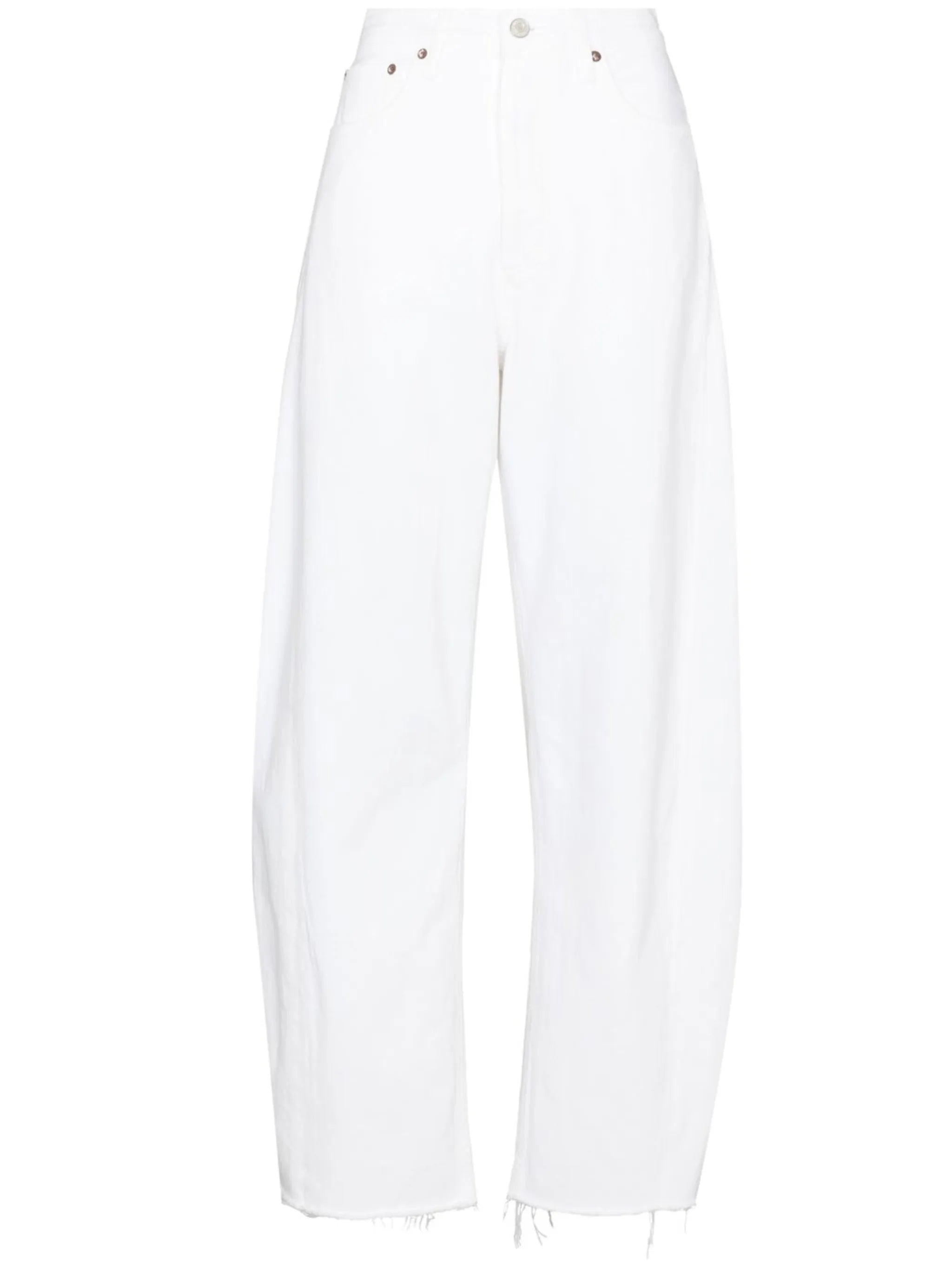 high-waist wide-leg jeans
