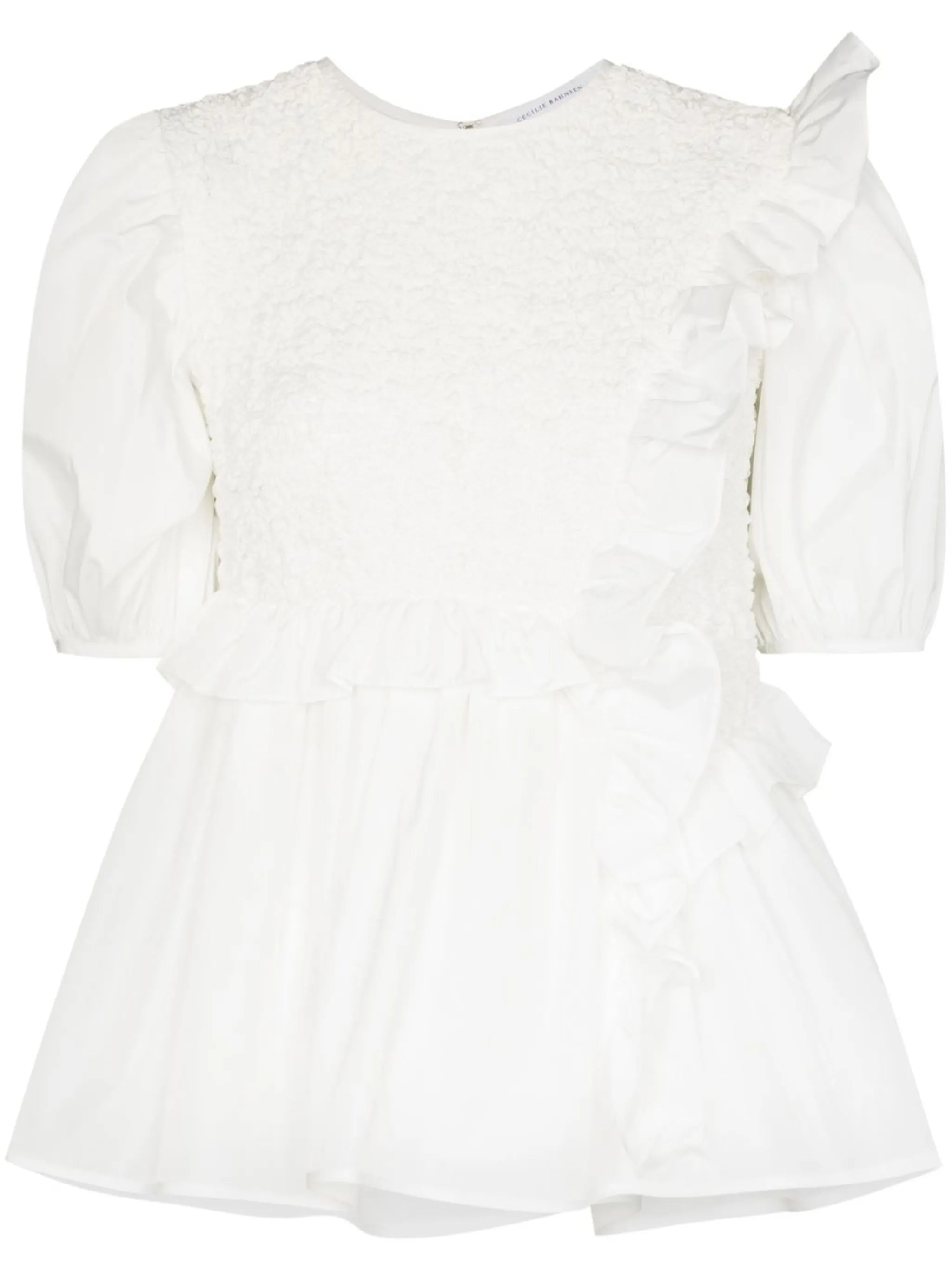 Carlotta smocked peplum blouse