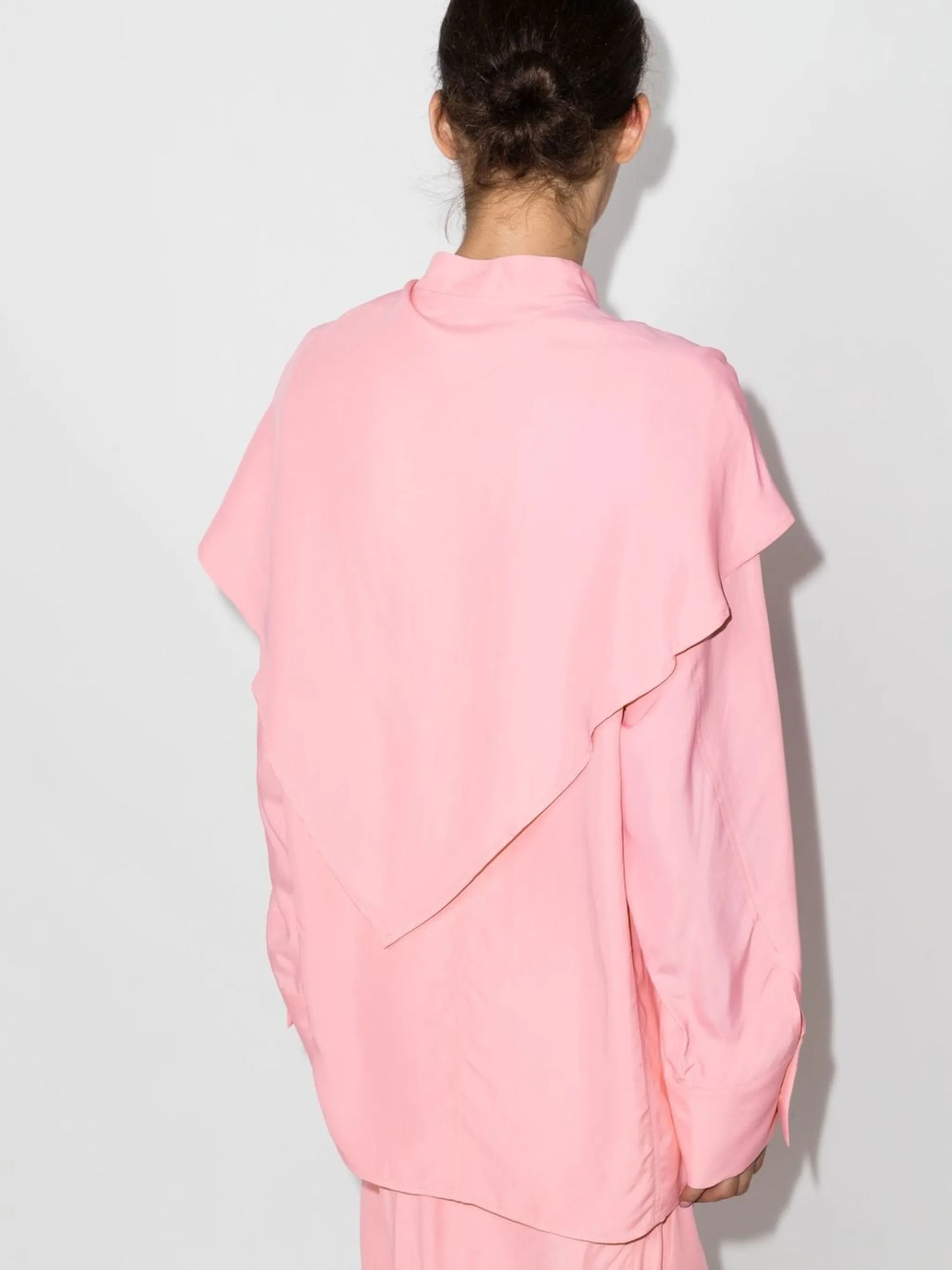 scarf-detail shirt