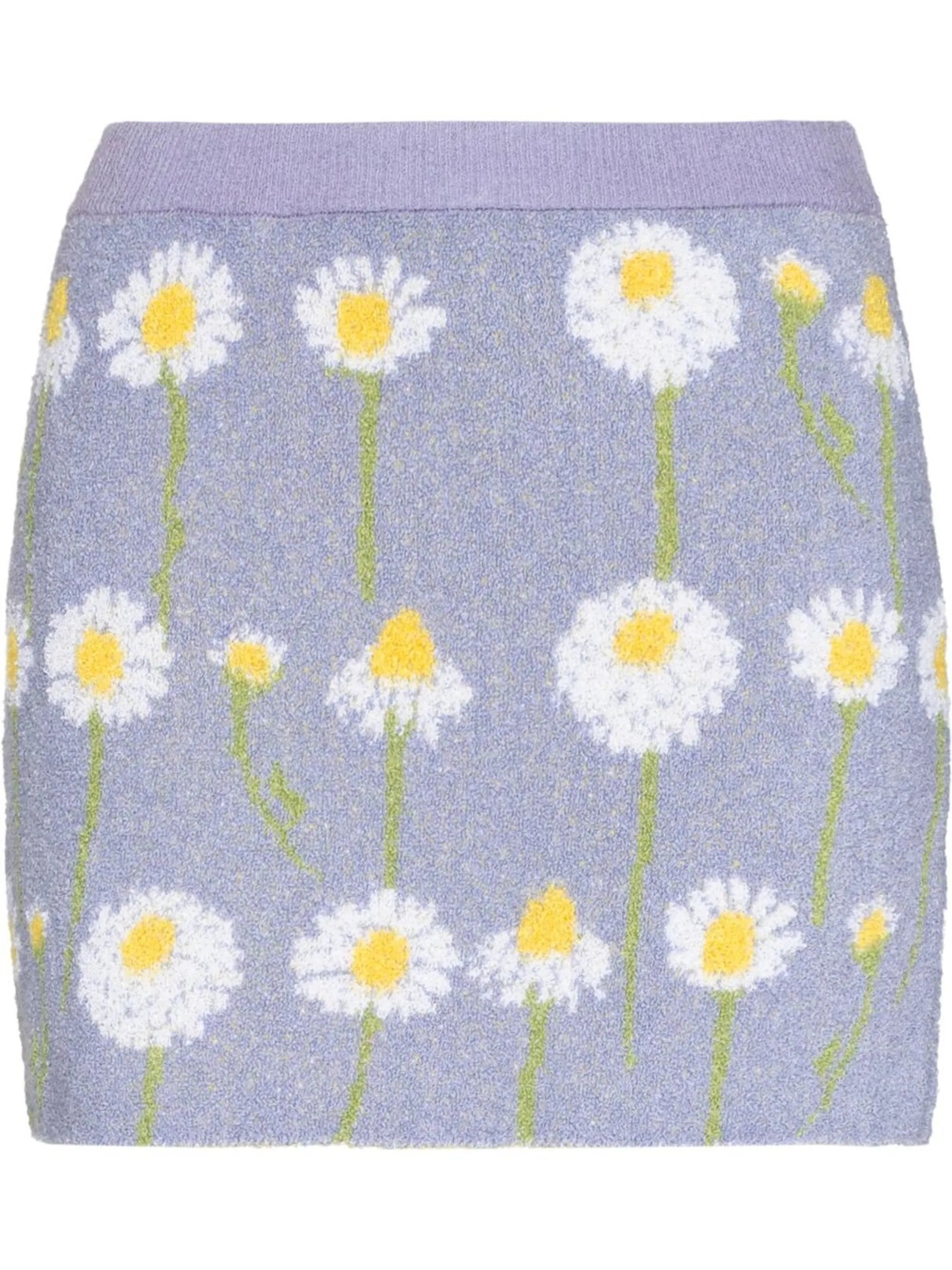 Kinsley floral knitted skirt