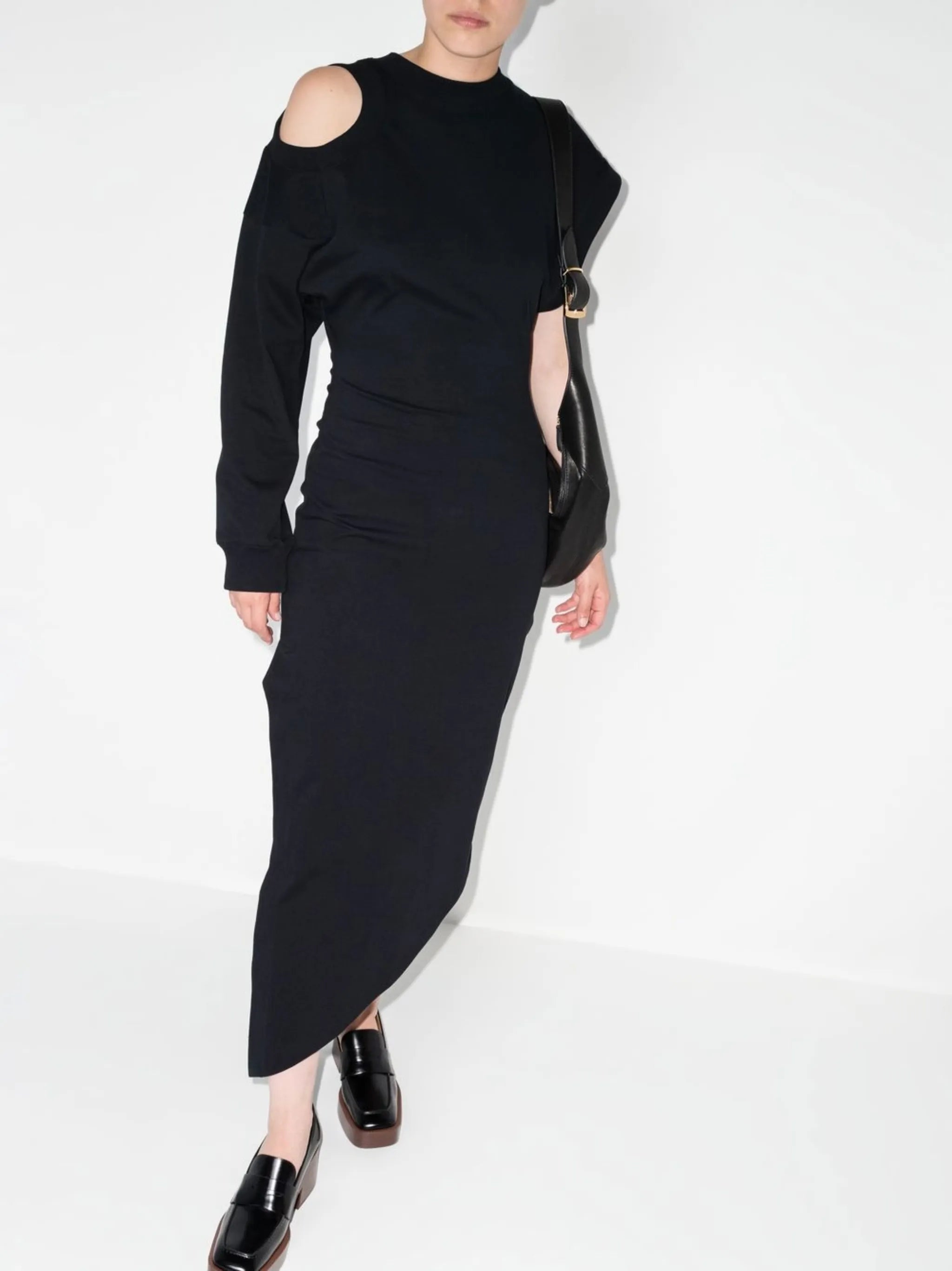 asymmetric organic-cotton dress