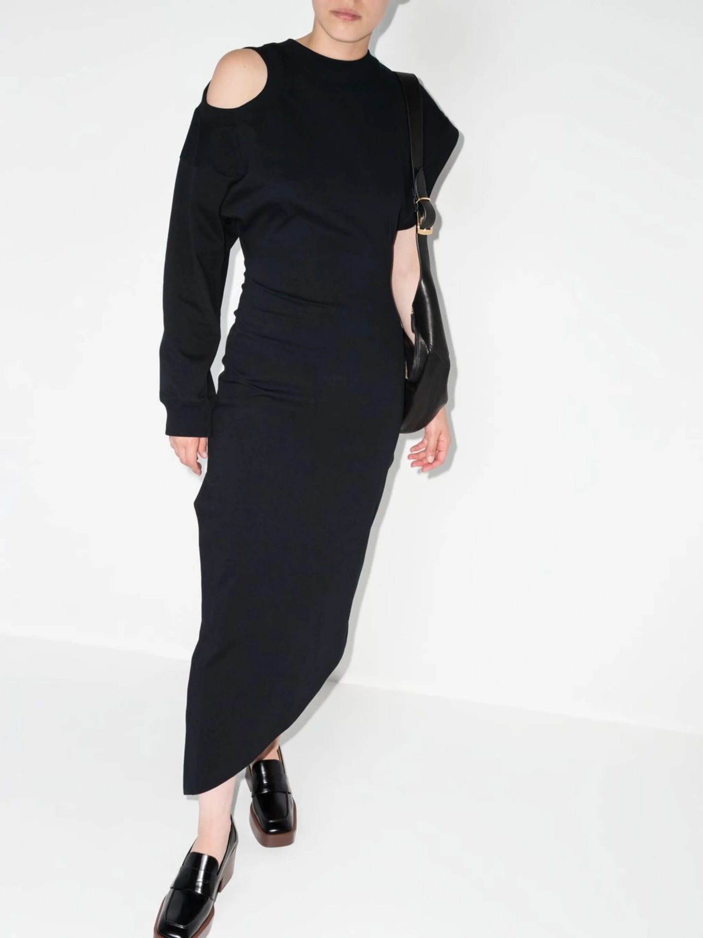 asymmetric organic-cotton dress
