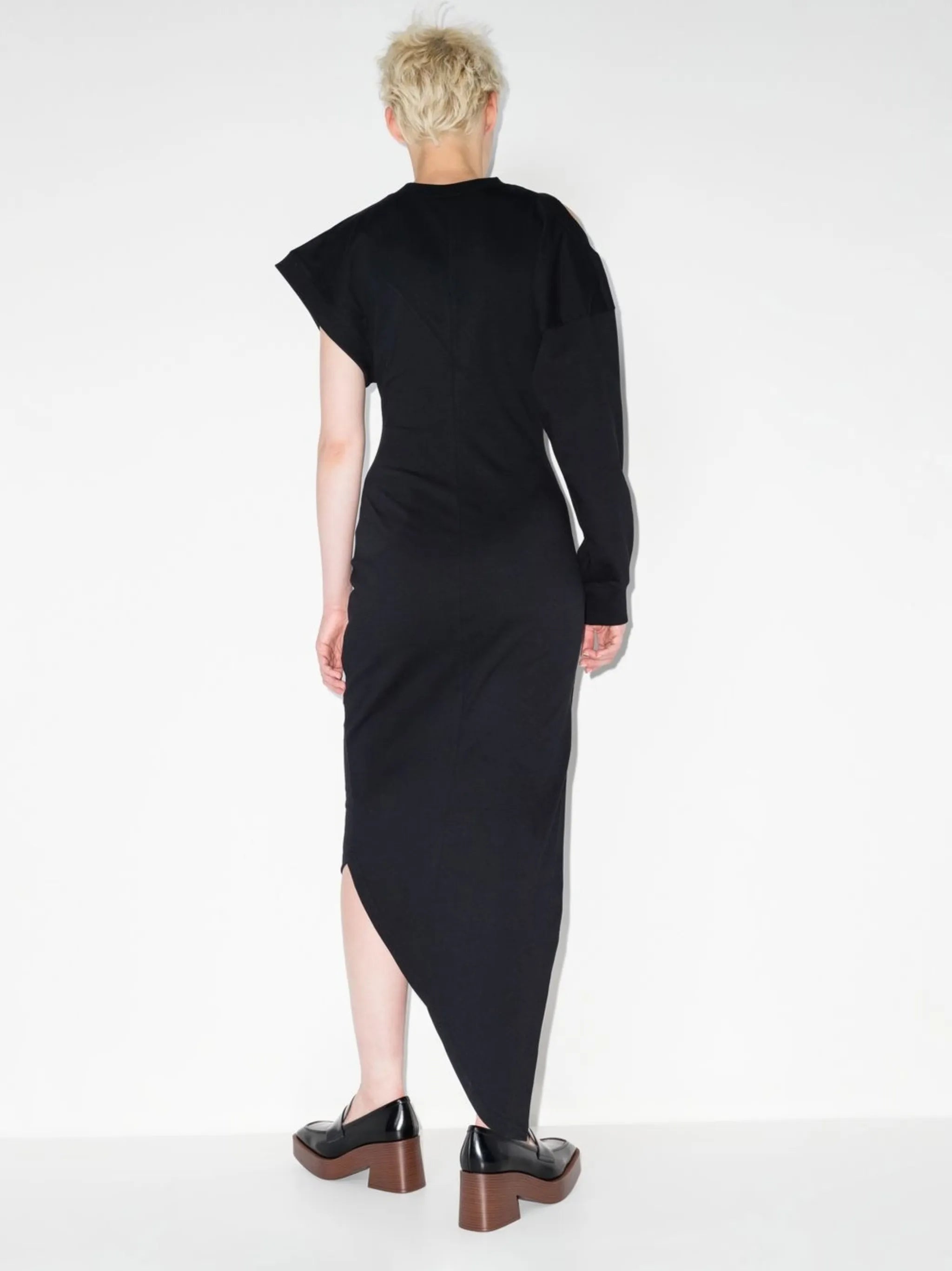 asymmetric organic-cotton dress