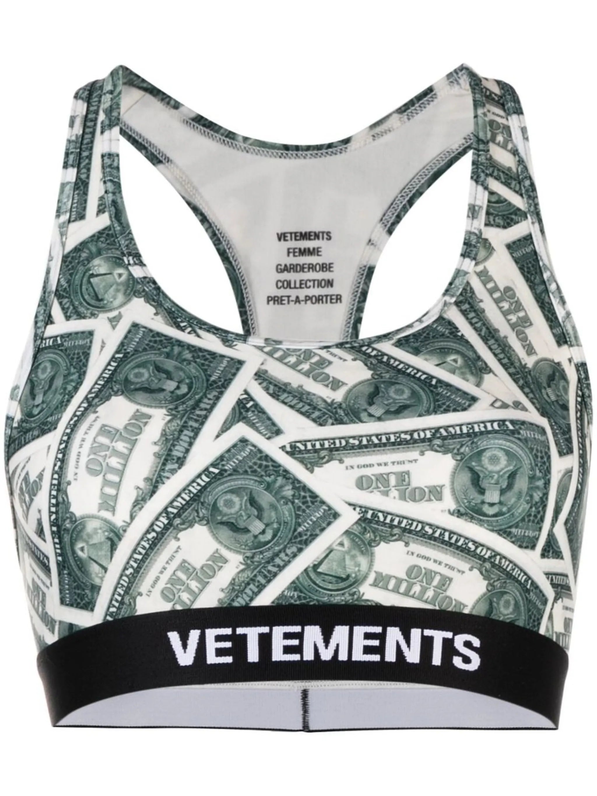 Million Dollar-print sports bra