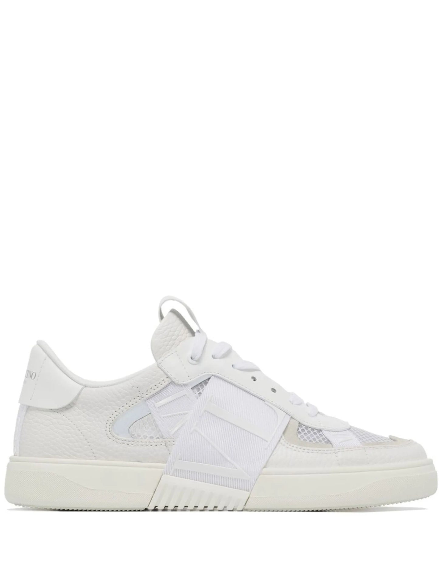mesh-detailed lace-up sneakers